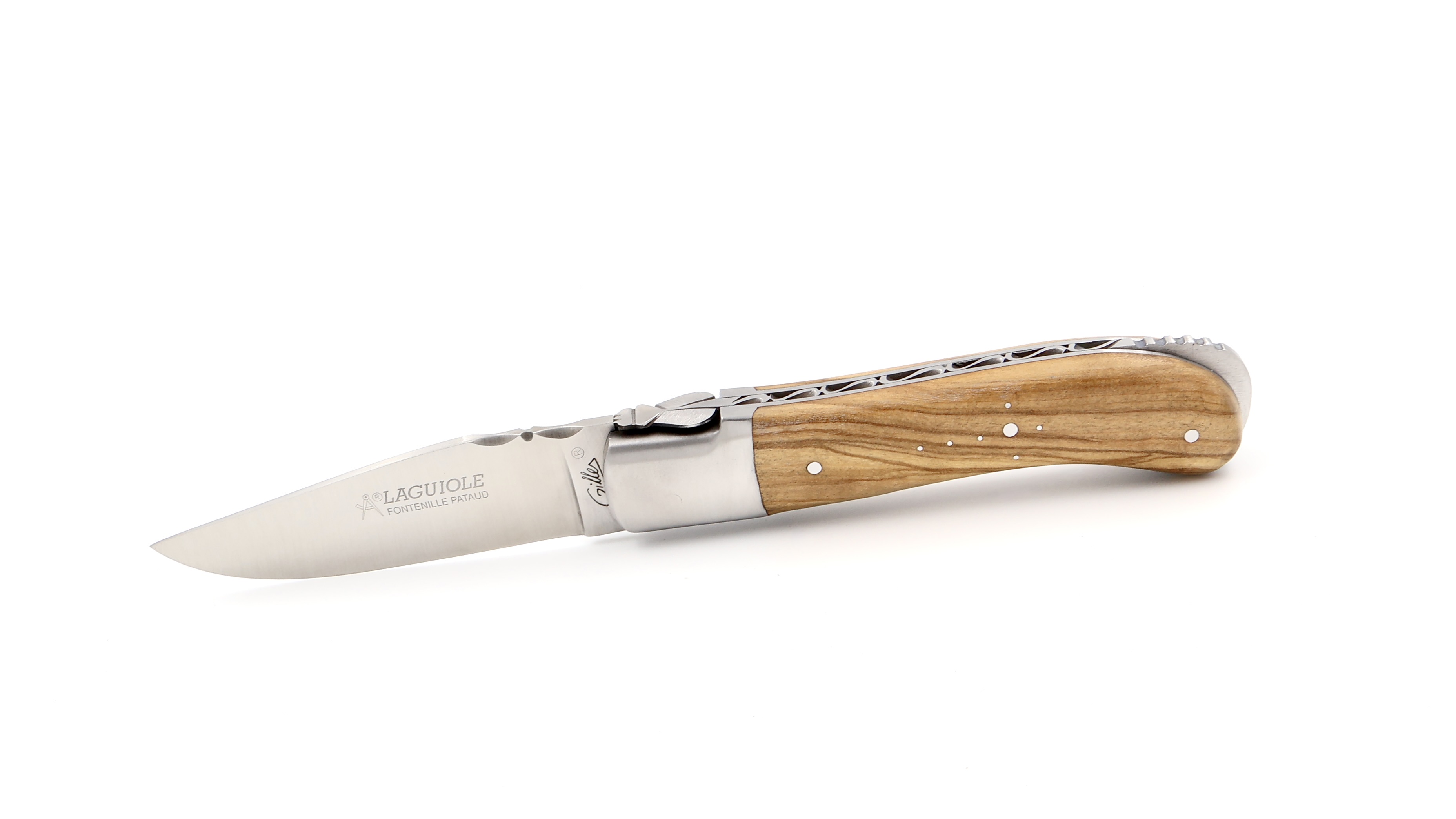 Fontenille Pataud Laguiole GENTLEMAN olive wood 10,5 cm