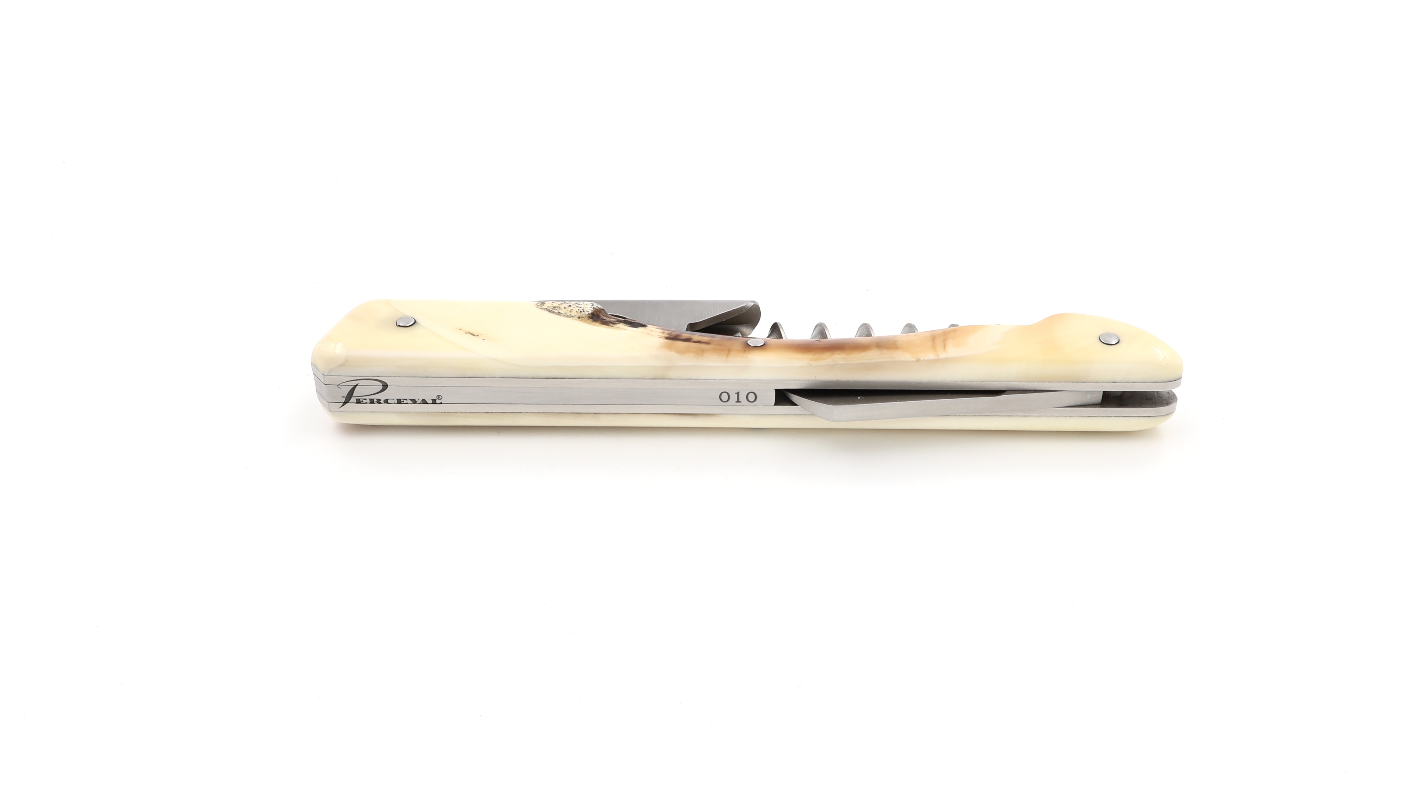 PERCEVAL PRESTIGE Sommeliermesser Wüstenwarzenschweinelfenbein N°010