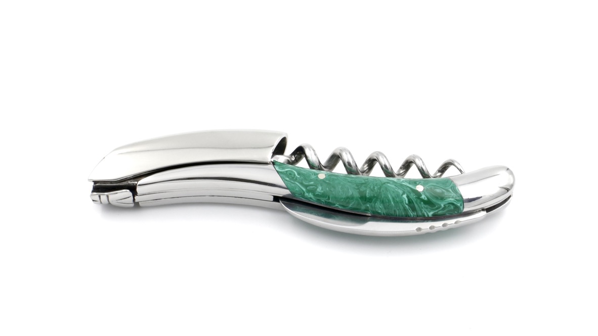 9E1A1370-142D-4310-AD3A-84B00E3D0F4B_1_105_c Laguiole en Aubrac Sommeliermesser Malachit poliert