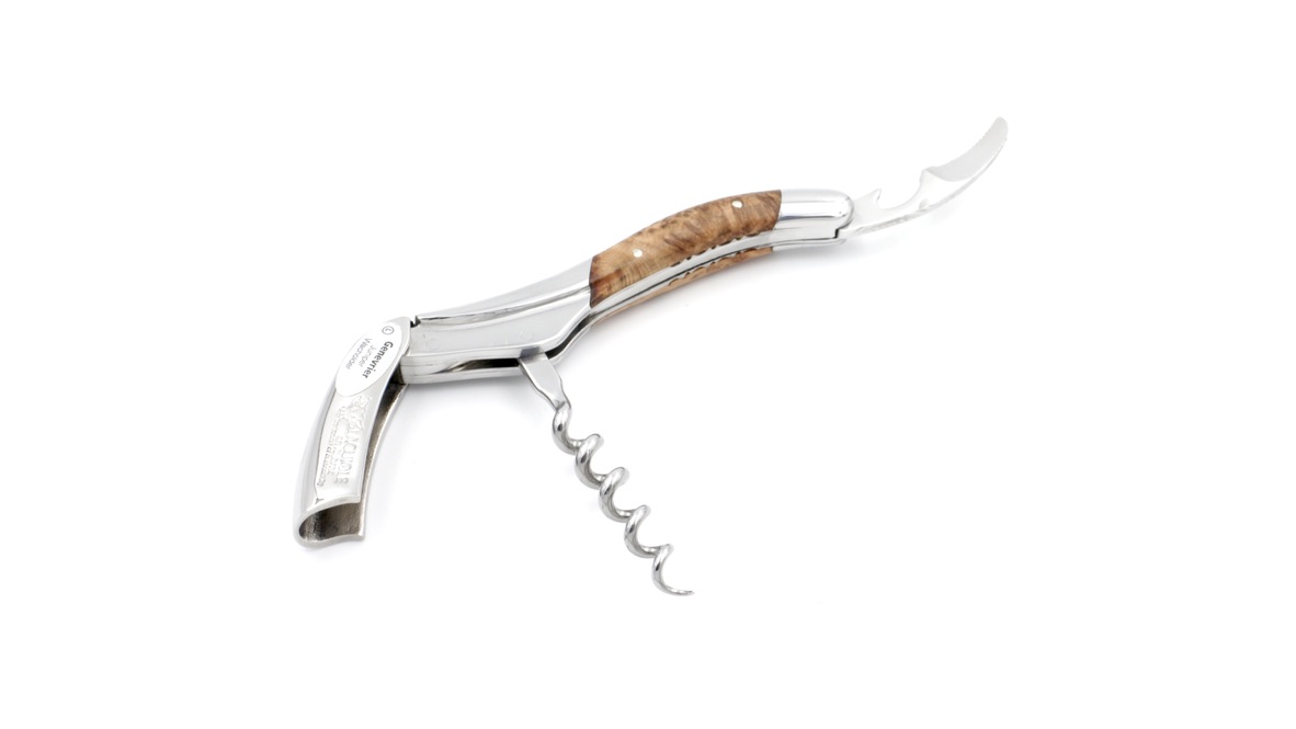 739B792A-A722-4EF4-86D3-3F0618FDF3D7_1_105_c Laguiole en Aubrac Laguiole Sommelier knife juniper with guillochage, special bee