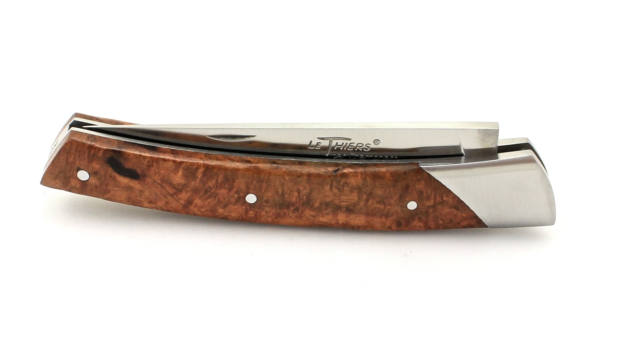 Chambriard Thiers knife COMPAGNON amboina burl