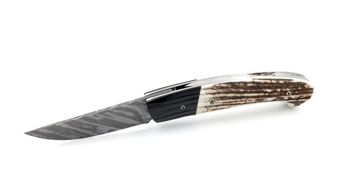 MANU LAPLACE 1515 stag horn/buffalohorn blade L'eau forte