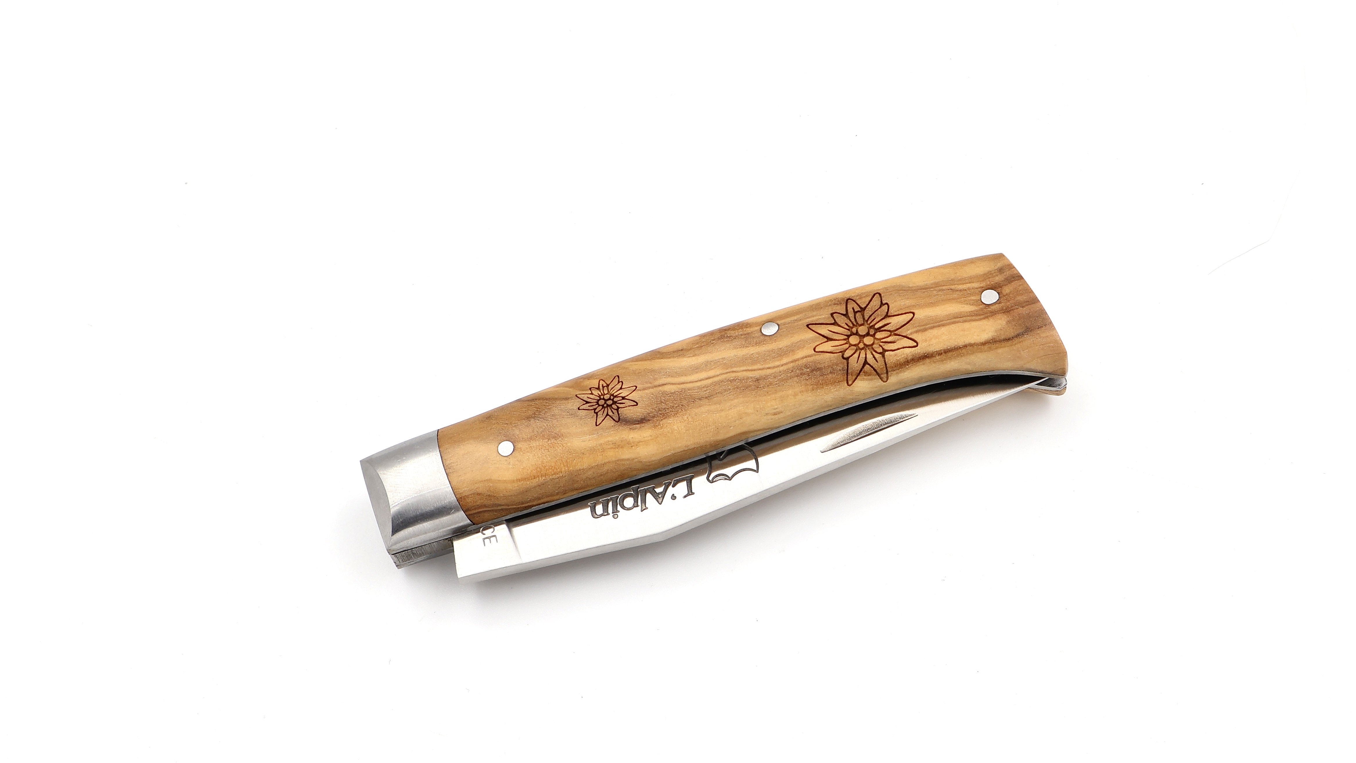AU SABOT ALPIN with bolster olive wood with engraving