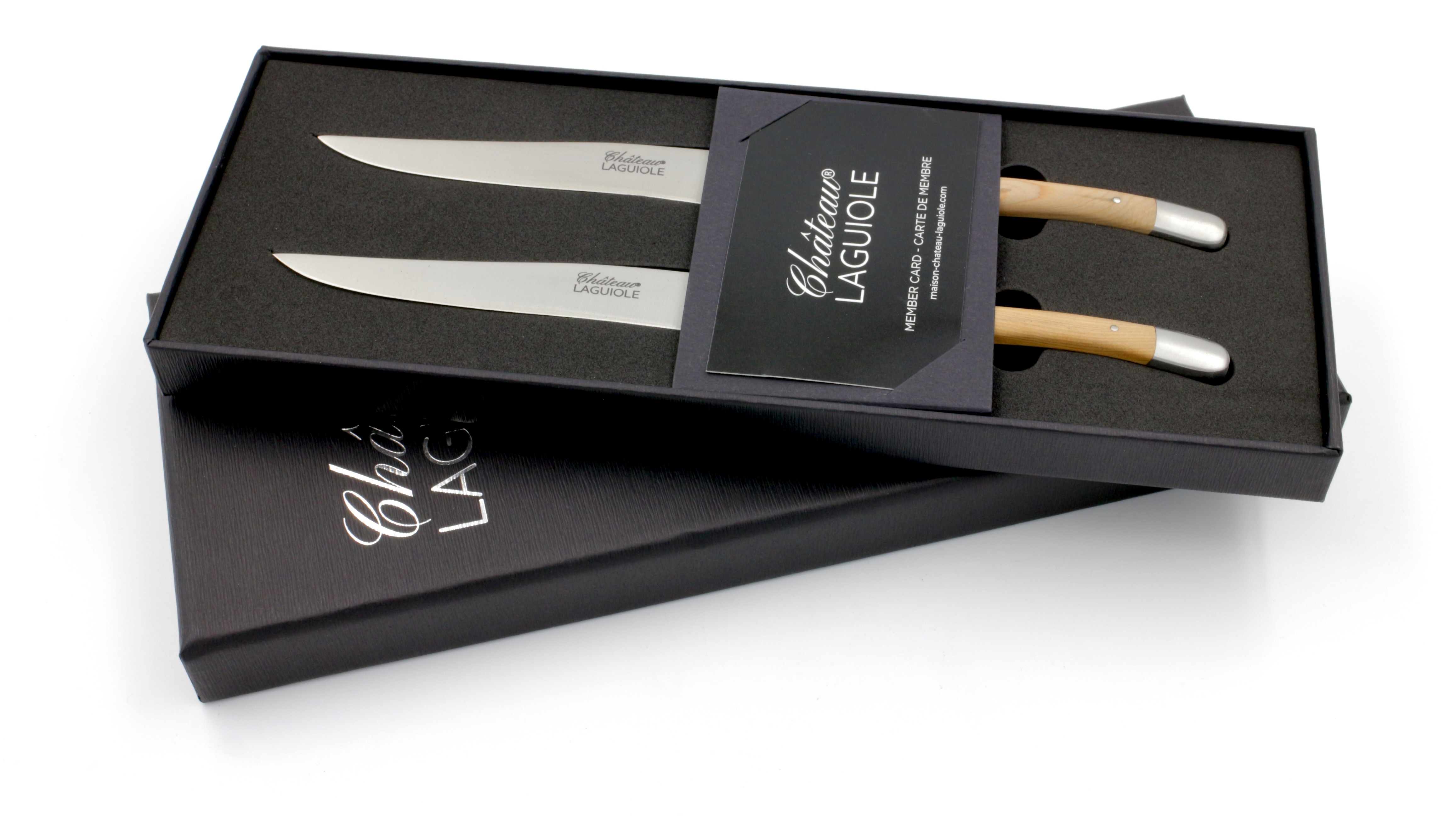 Château Laguiole Signature Steakmesser Wacholder Set 2-tlg. 