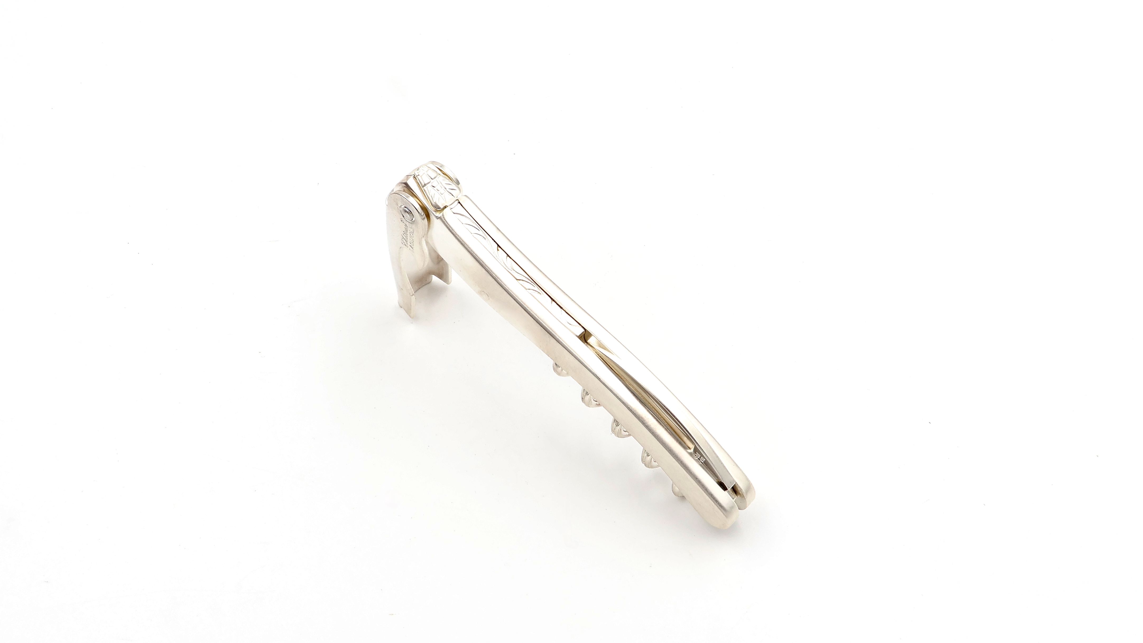 Château Laguiole wine opener CLASSIC silver plated mat