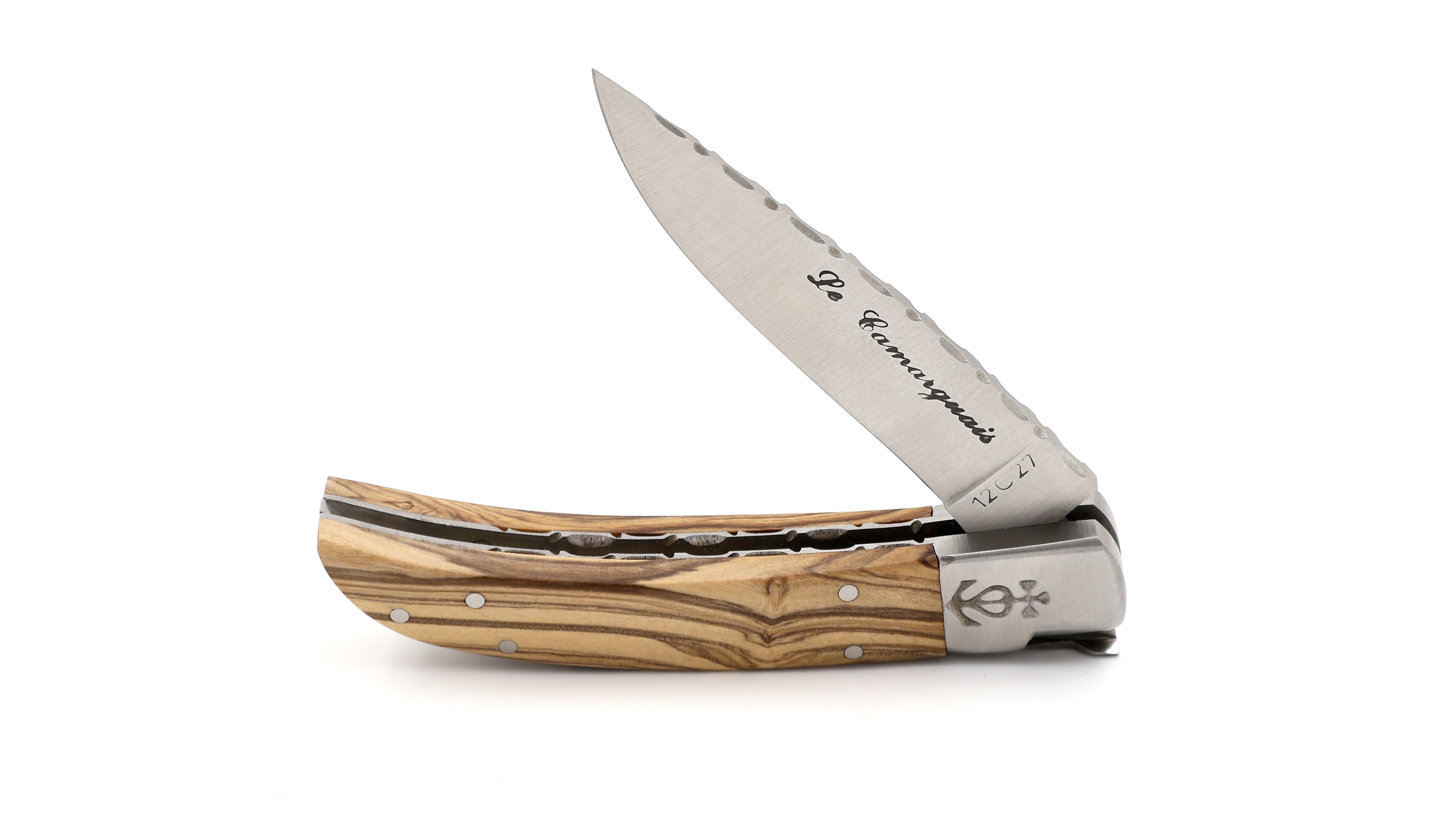 Le Camarguais Olive guillochiert 10 cm