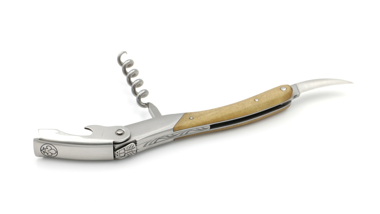 CLVE3030-5 Château Laguiole GRAND CRU Sommeliermesser Versailles Tulpenbaum Holz