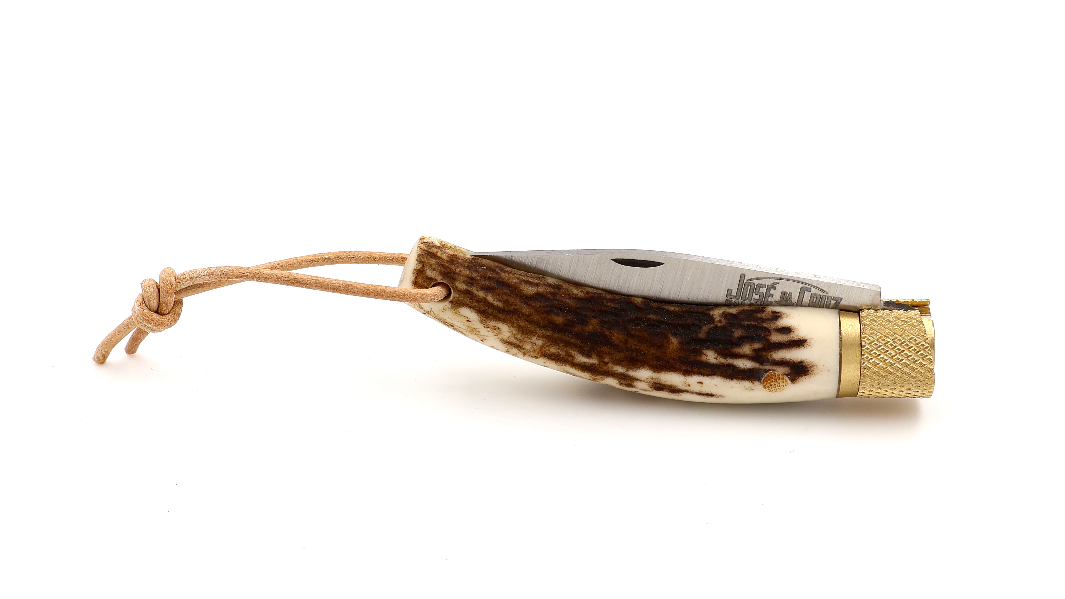 JOSÉ DA CRUZ Taschenmesser Merendeira 6,5 cm Hirschhorn