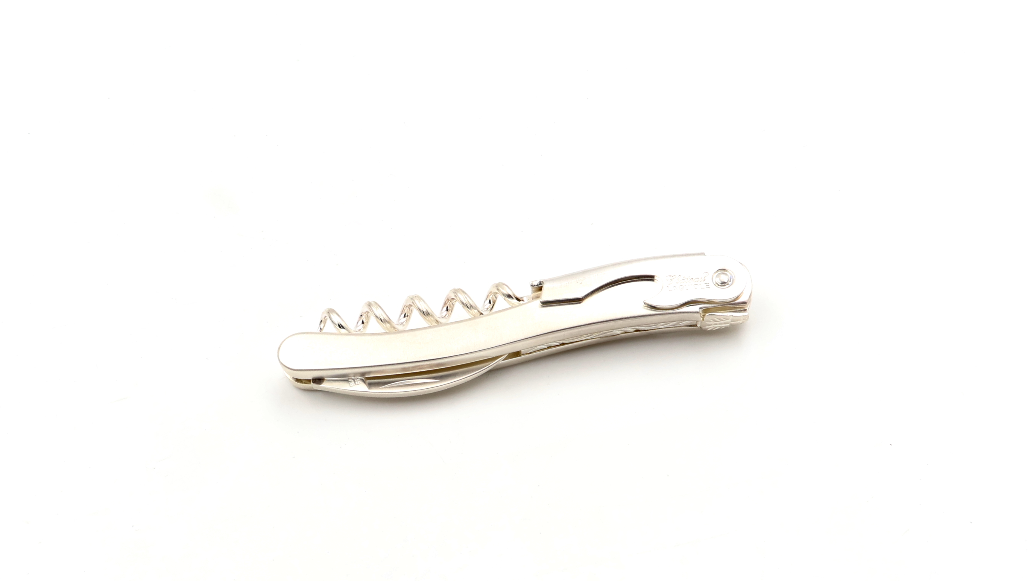 Château Laguiole wine opener CLASSIC silver plated mat