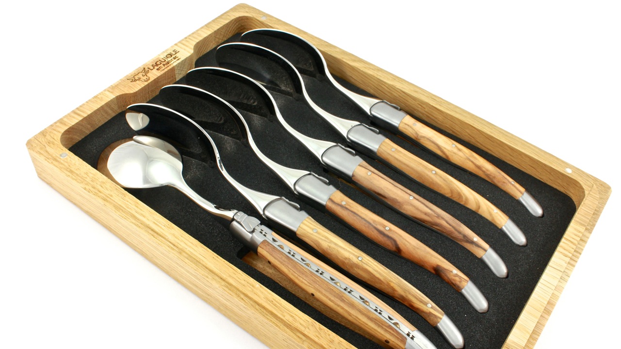 Laguiole en Aubrac Laguiole spoons Olivewood