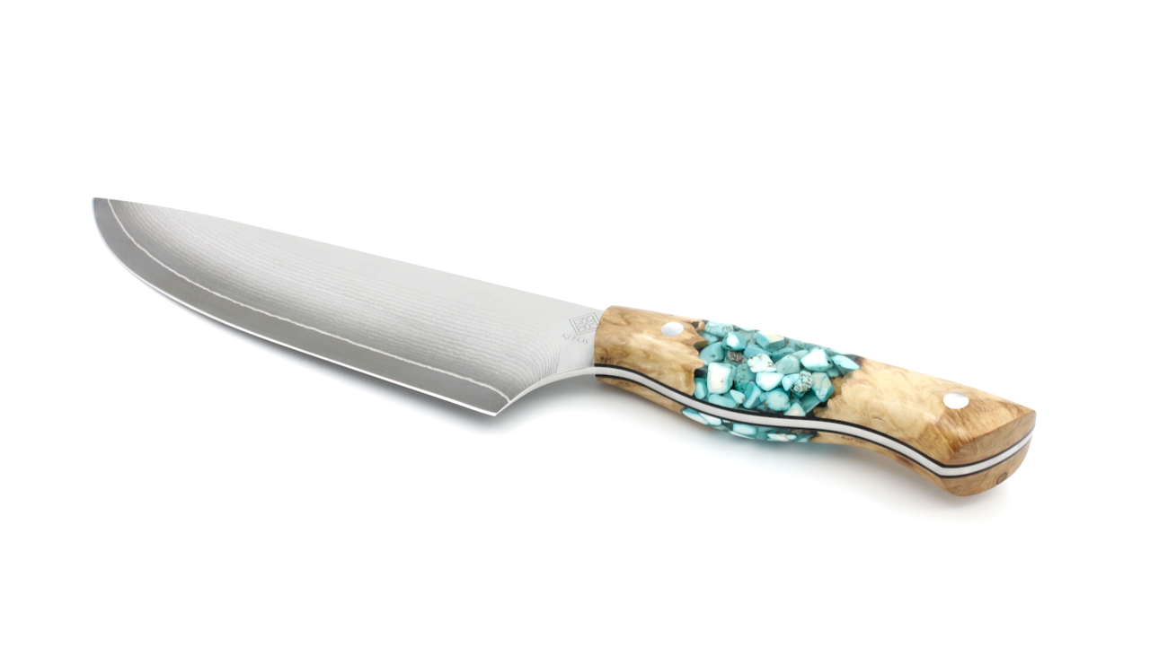 VT-EMSumiVG10-C02 KLEOS Prestige Kochmesser  CLASSIQUE Suminagashi VG10 Hybride