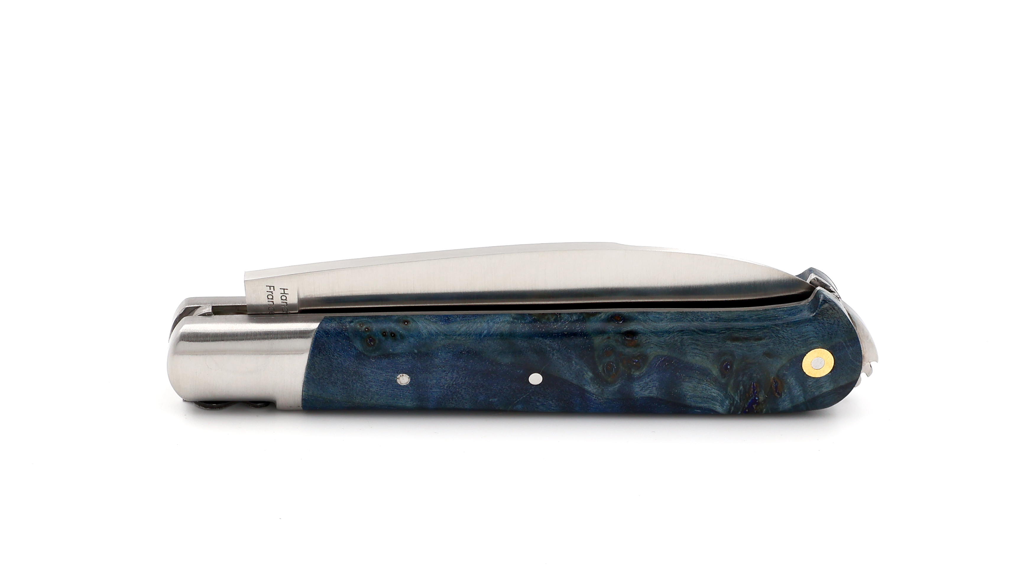 Fontenille Pataud 5 Coqs knife poplar burlwood