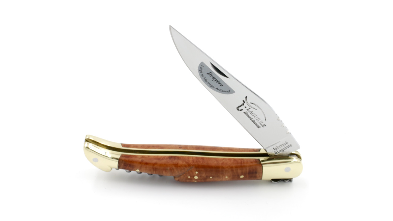 Honoré Durand Laguiole Prestige Bruyère Messing Korkenzieher 12 cm