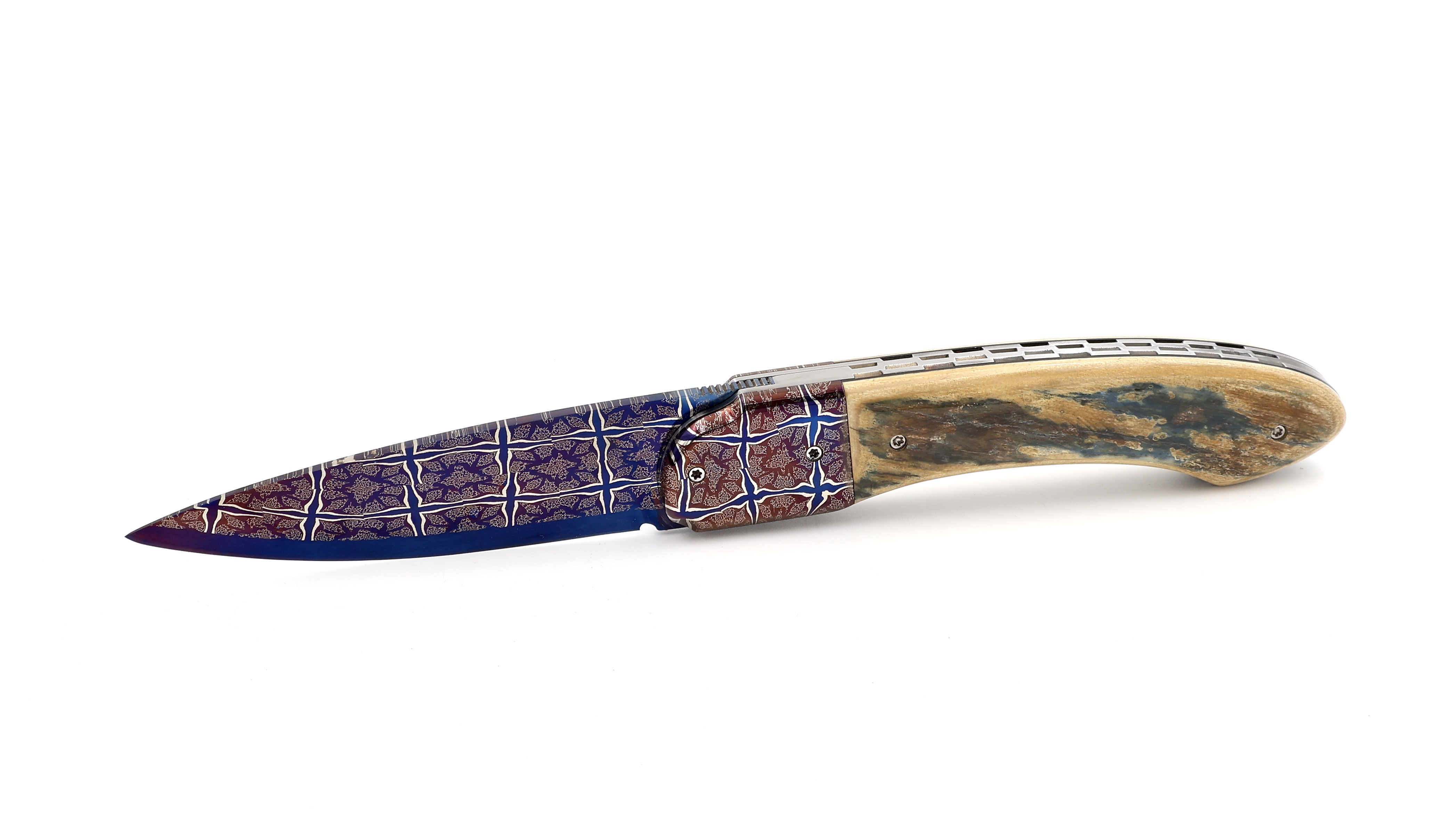 Philippe Soeuvre le Vault de lugny mammoth ivory mosaic damaskus blade