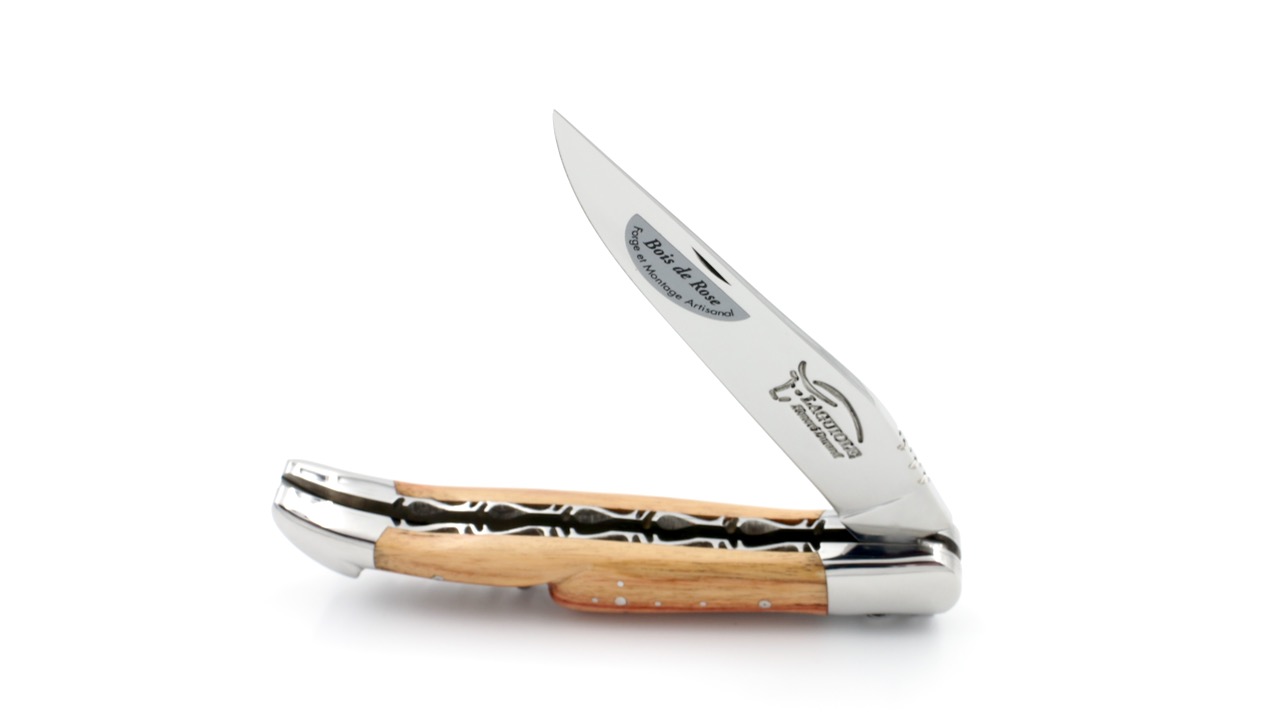 Durand-DP-Kork-Rosenholz-4 Honoré Durand Laguiole Doppelplatine Rosenholz Korkenzieher 12 cm