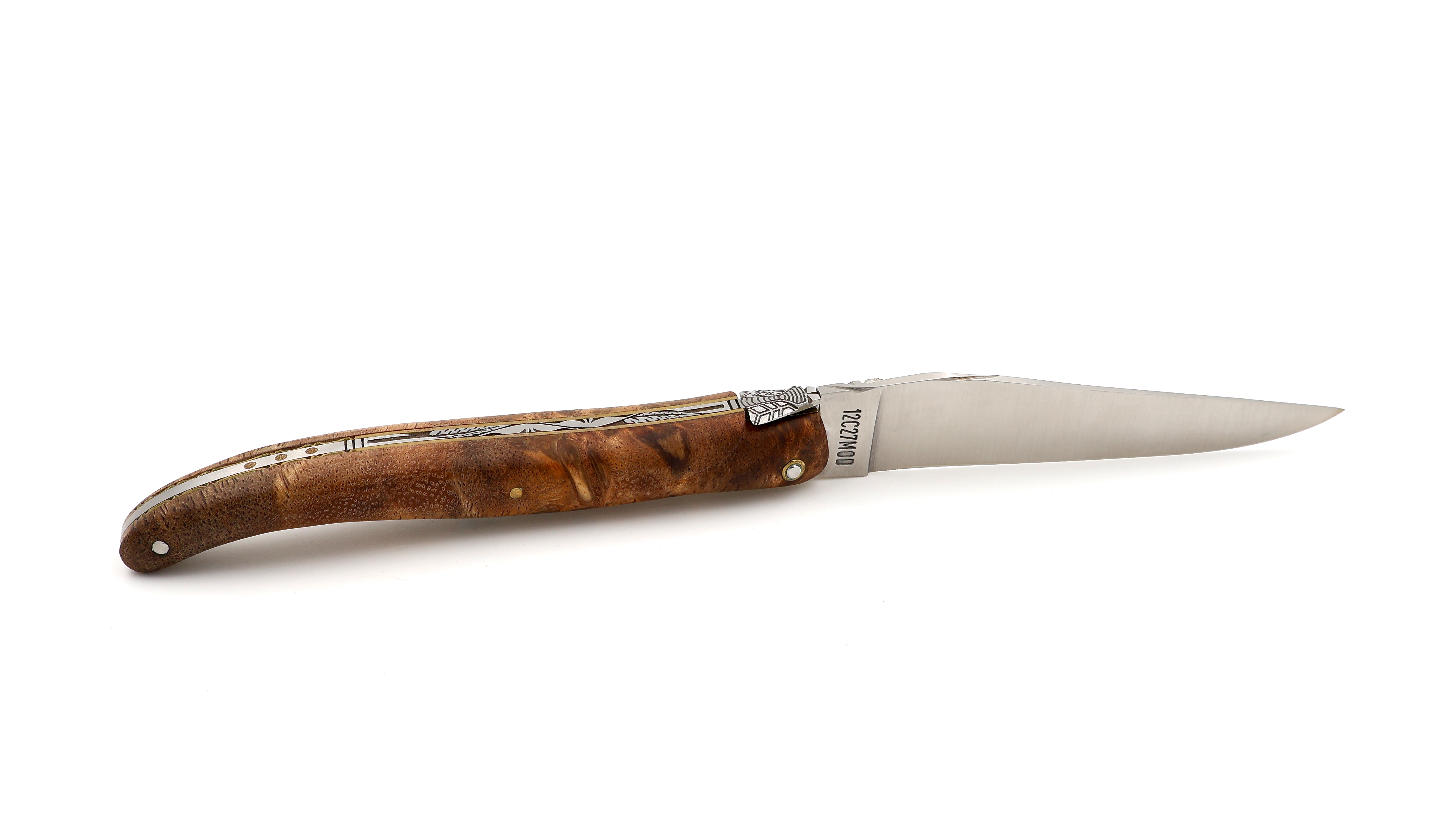 Laguiole en Aubrac Meisterstück Albizia-Wurzelholz 12 cm