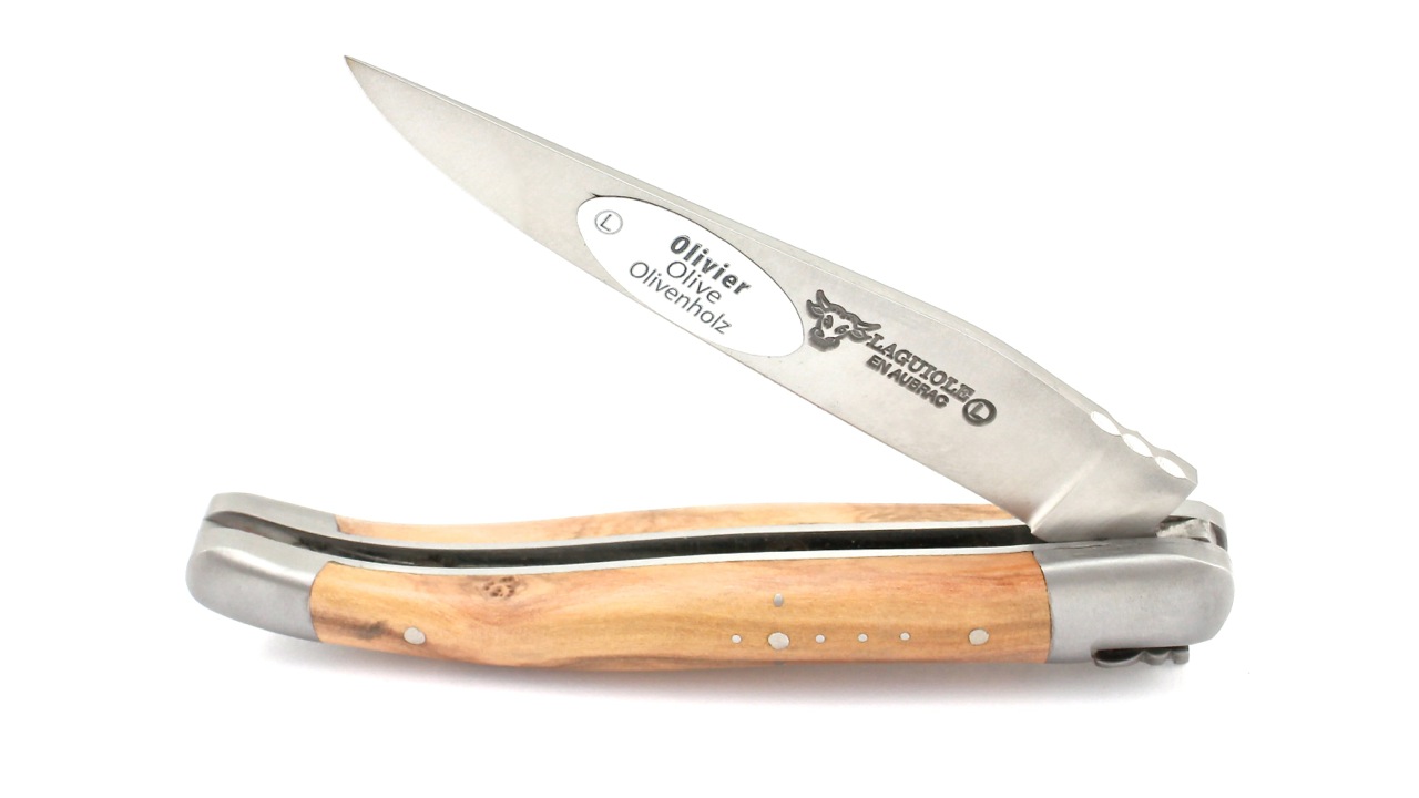 Laguiole en Aubrac knife olive wood 10 cm