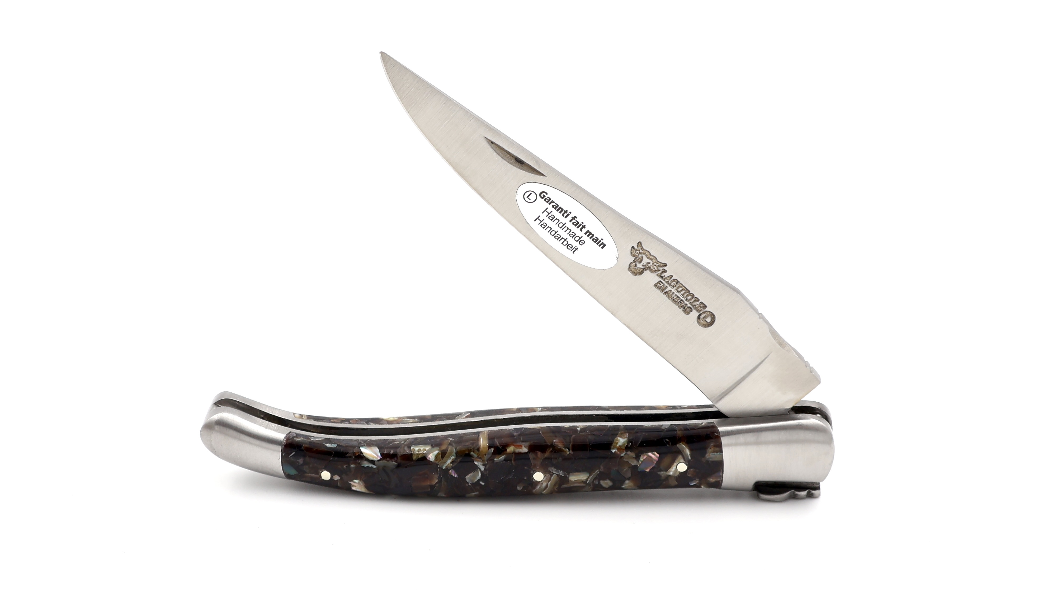 Laguiole en Aubrac abalone & mussel shell 12 cm