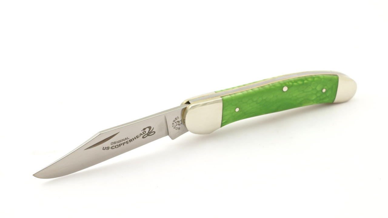 Robert Klaas US-Copperhead Messer Green Mamba