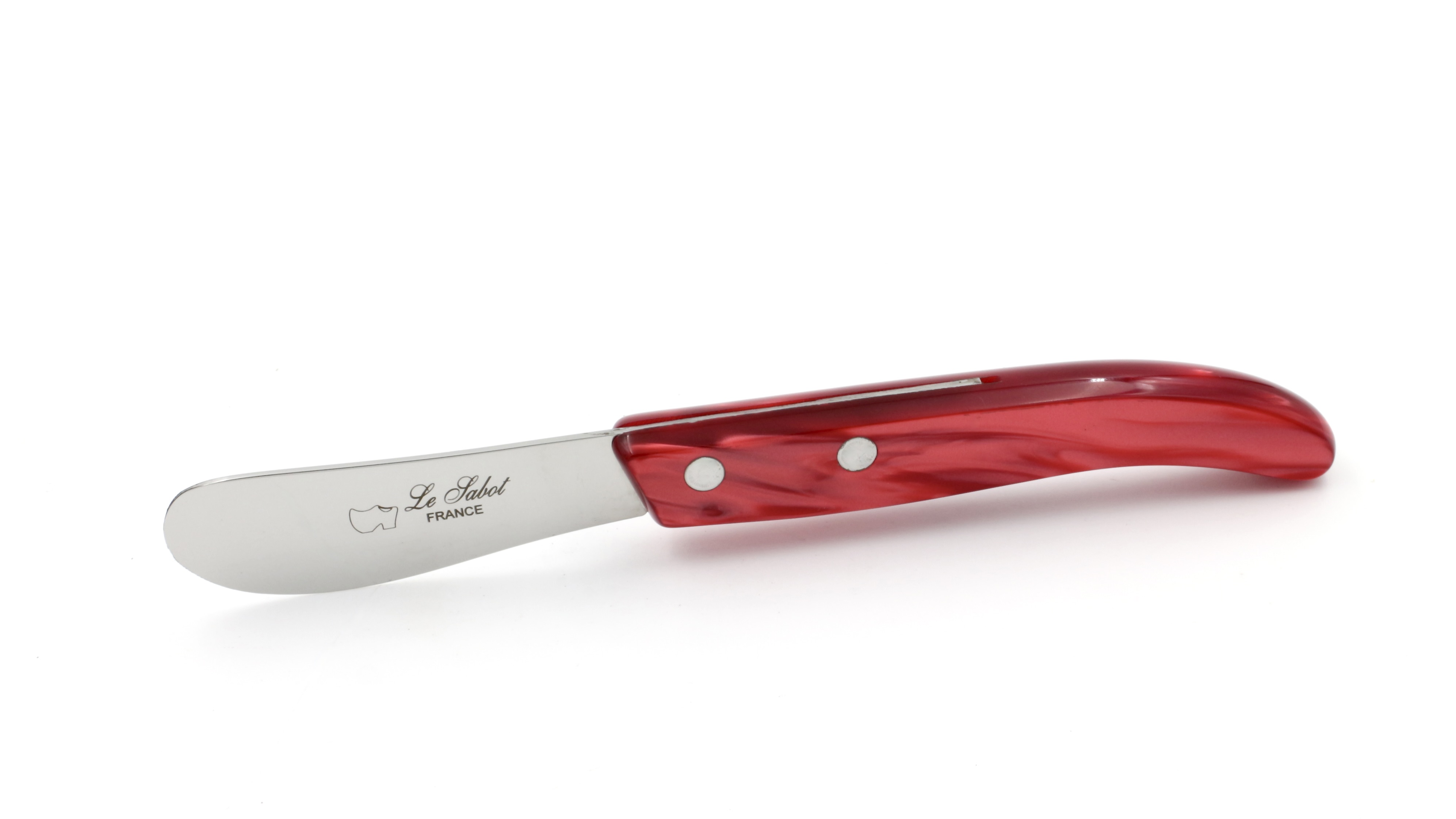 AU SABOT Laguiole Buttermesser Harmony rot