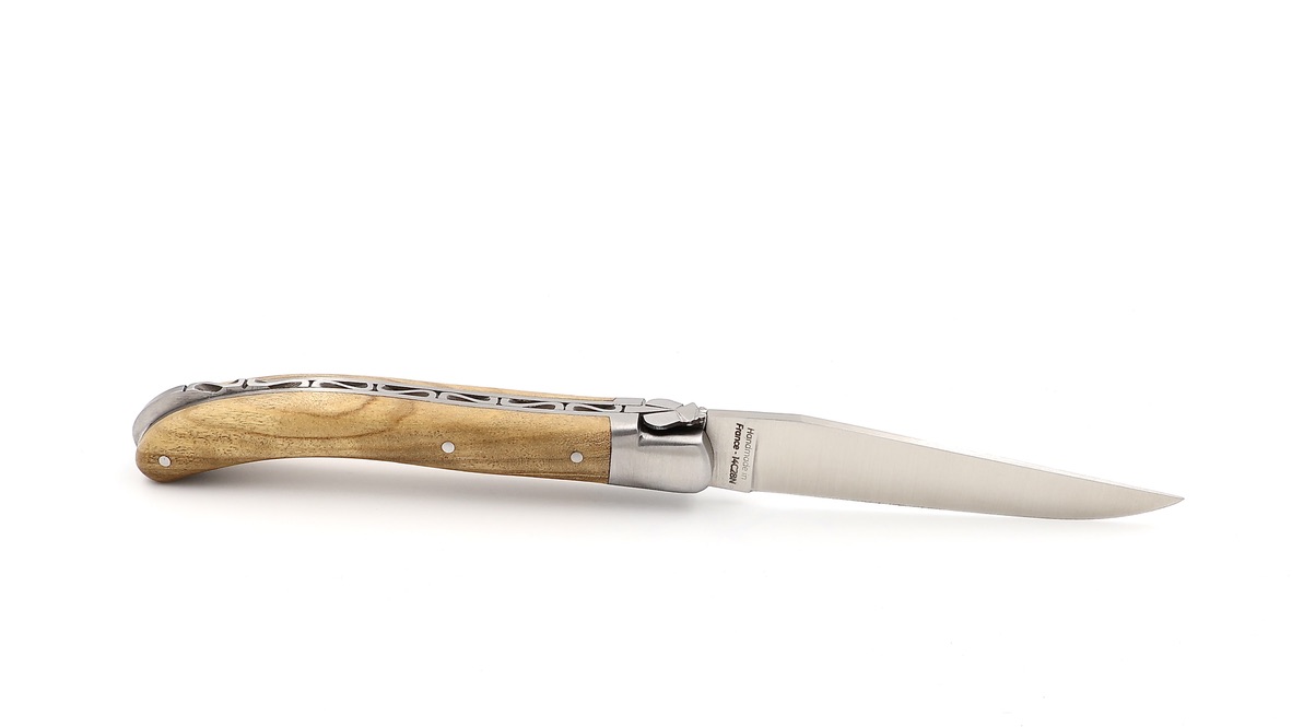 Fontenille Pataud Laguiole Le POCKET olive wood 10,5 cm