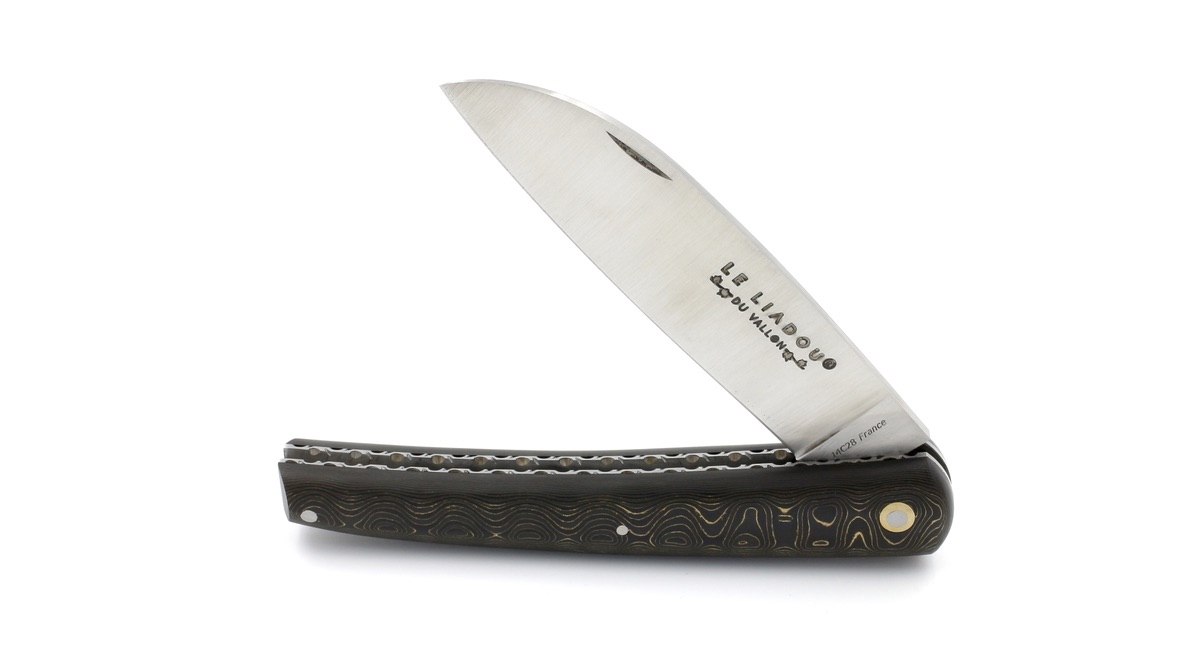CC9B7C3D-BD4A-44AE-B038-8C56640468E3_1_105_c Liadou du Vallon® Winzermesser FAT Carbon gold guillochiert 12 cm