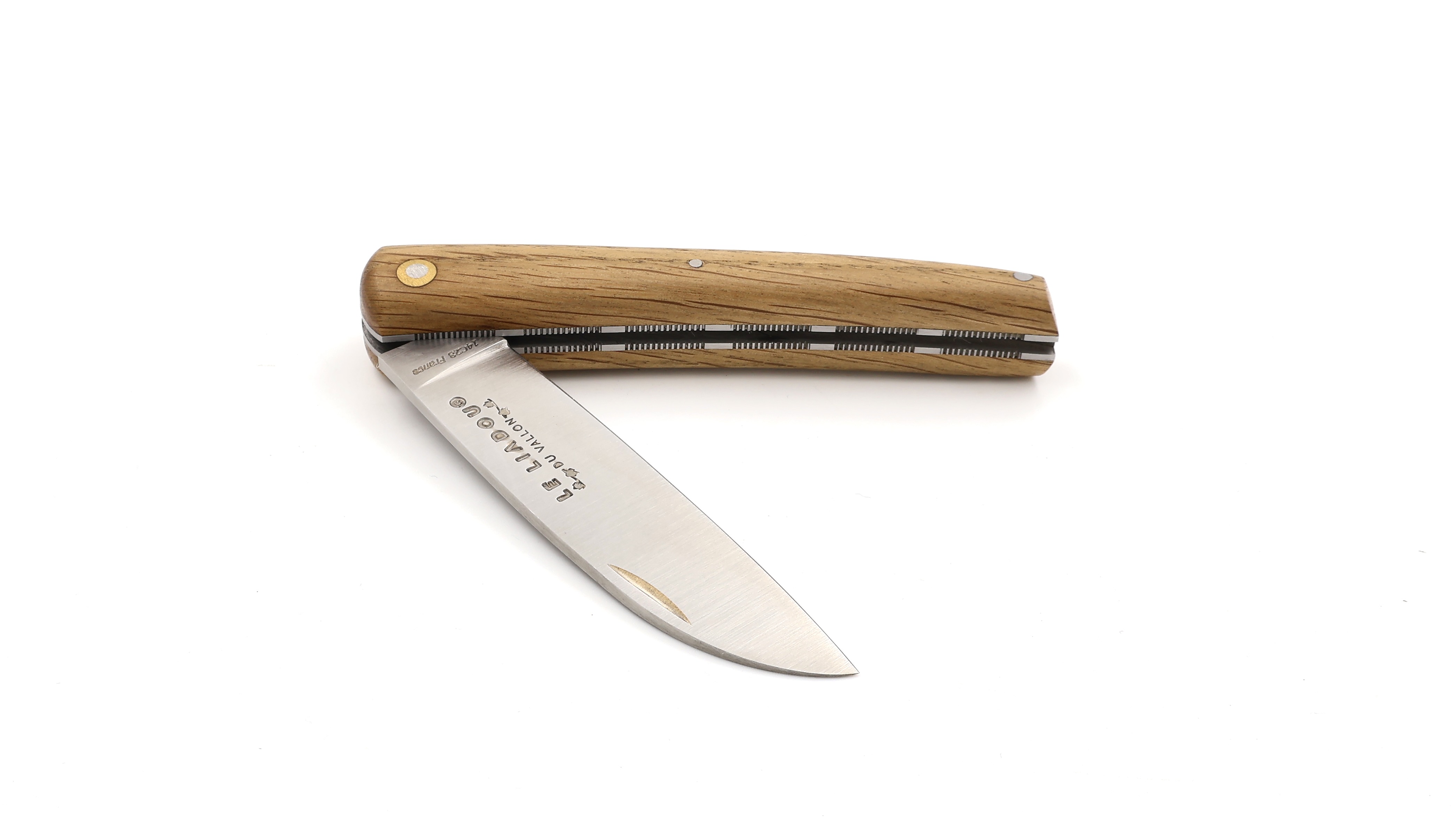 Liadou du Vallon® PETIT guillochiert  Winzermesser Fasseiche 10,5 cm Liadou du Vallon® PETIT guillochiert  Winzermesser Fasseiche 10,5 cm