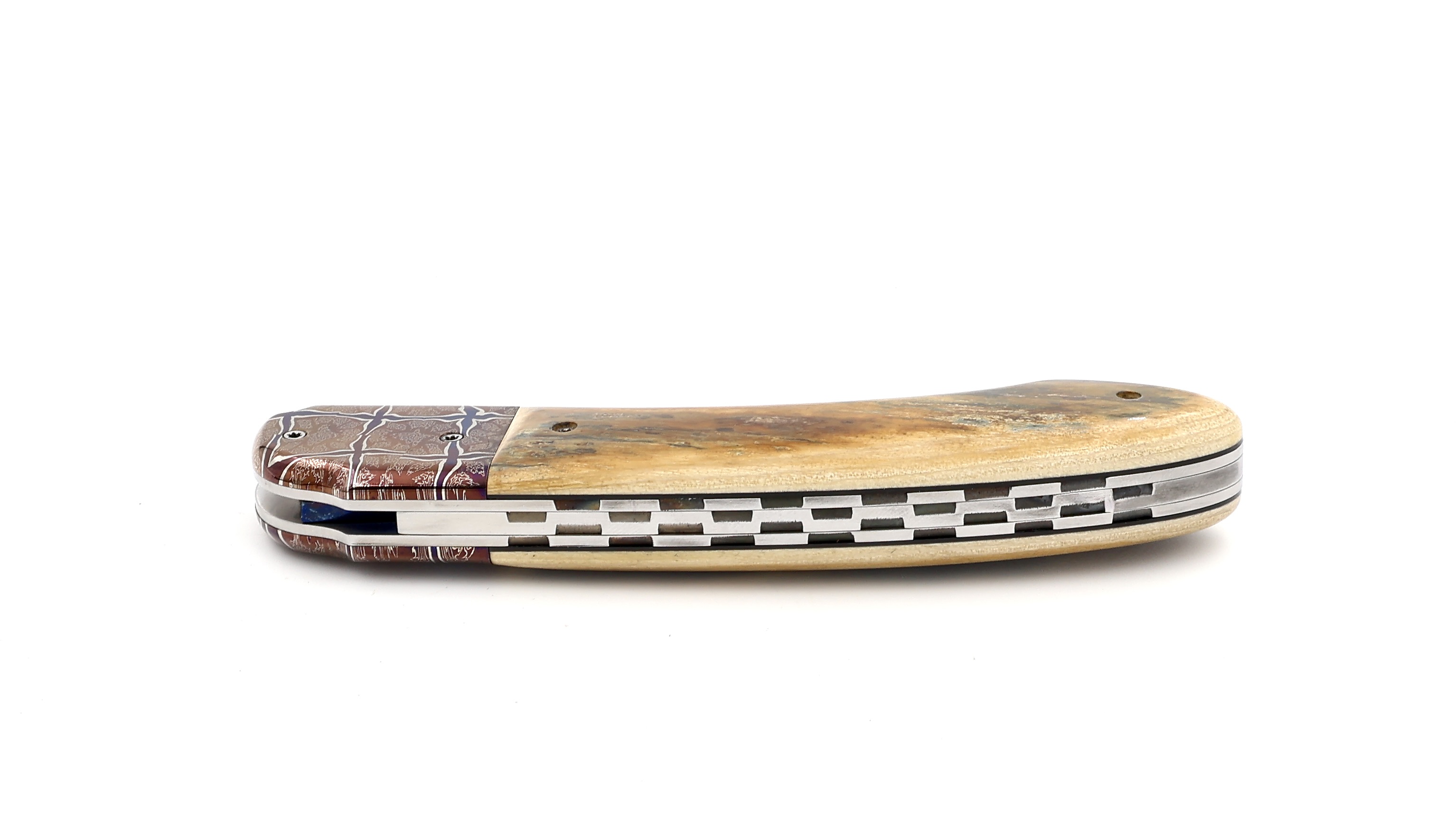 Philippe Soeuvre le Vault de lugny mammoth ivory mosaic damaskus blade