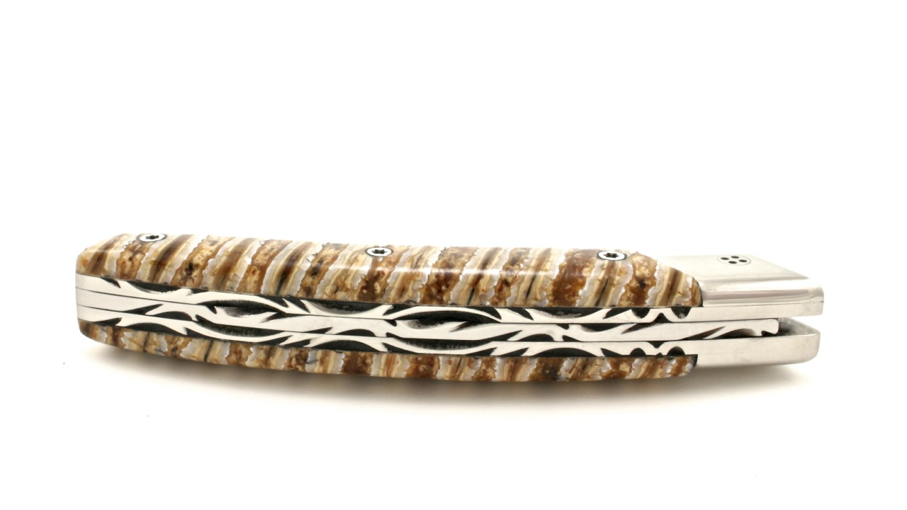 RLT-DA-Mammut-natur-2 Claude Dozorme Thiers RLT L'ATELIER mammoth damascus blade