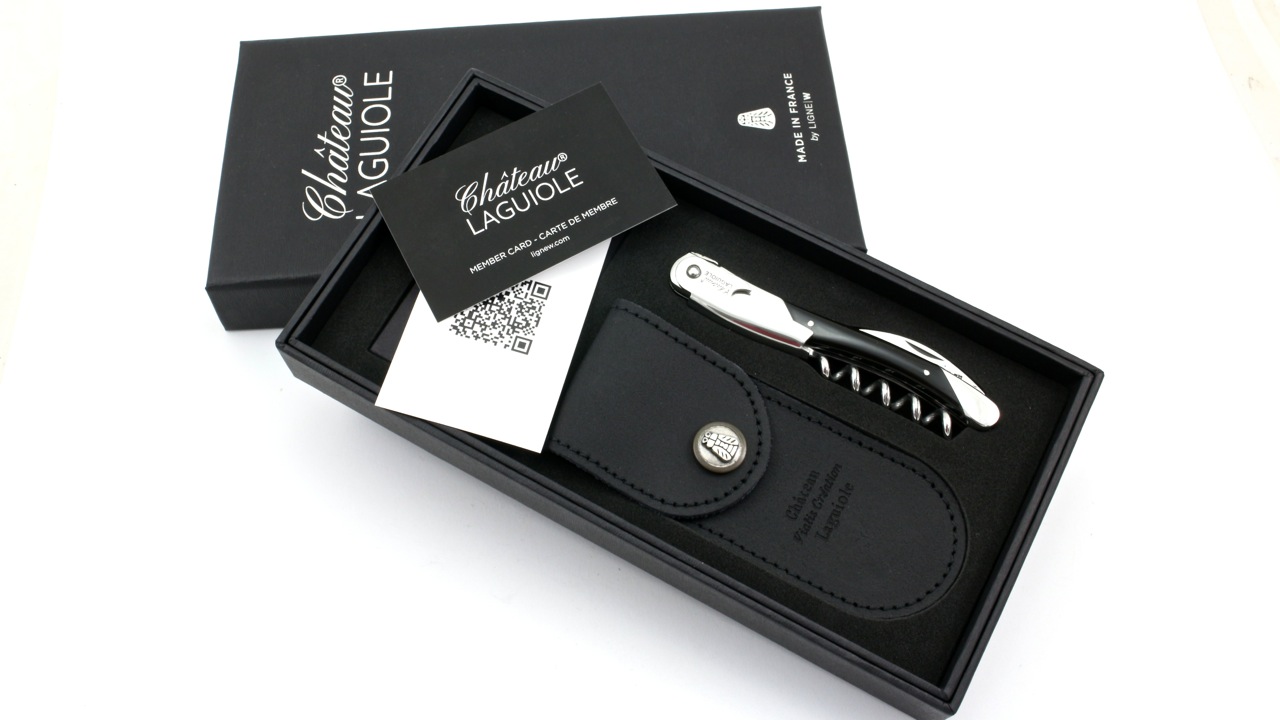 Chateau-Laguiole-Buffel Château Laguiole GRAND CRU Laguiole Sommeliermesser Büffelhorn