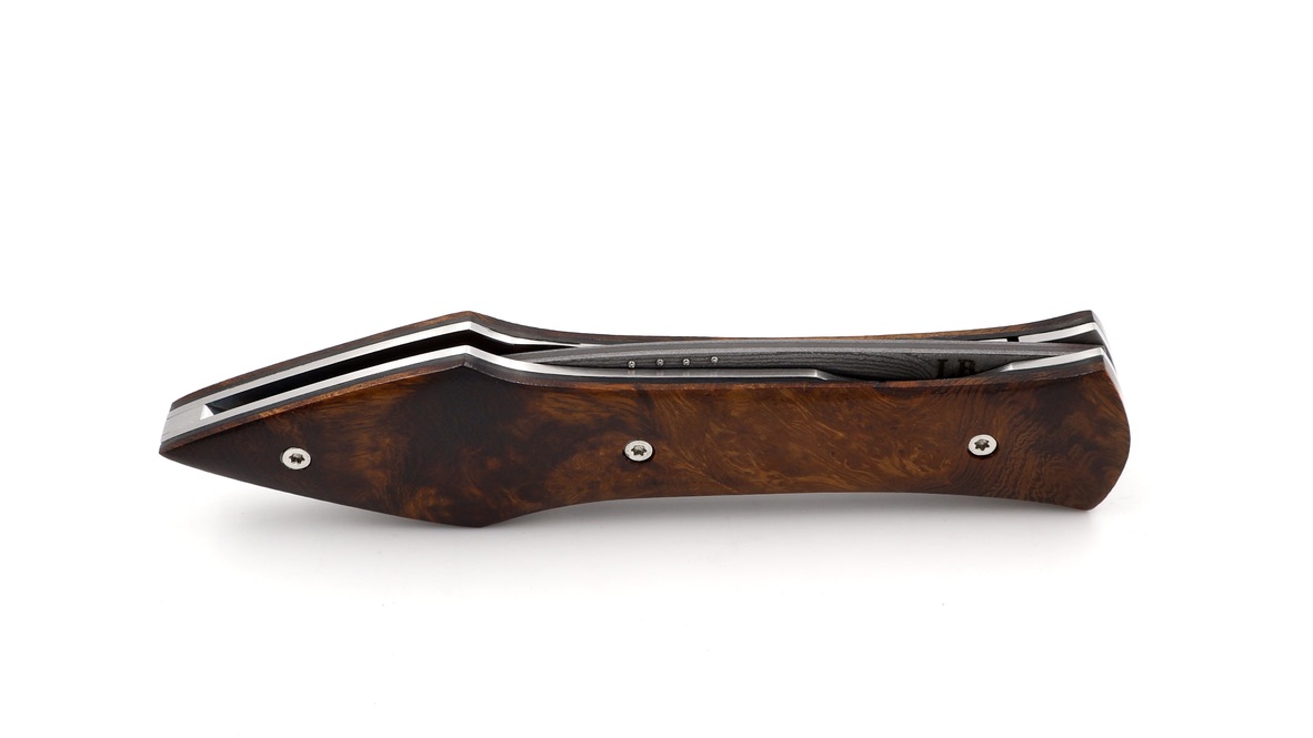 LARAUD Blades  L’Oegopsyde Wüsteneisen Wurzelholz Suminagashi VG10 Damast 