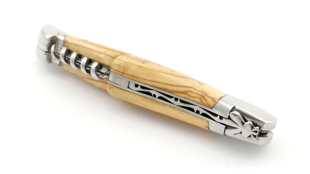 IMG_1723 Honoré Durand Laguiole Prestige Olive poliert Korkenzieher 12 cm