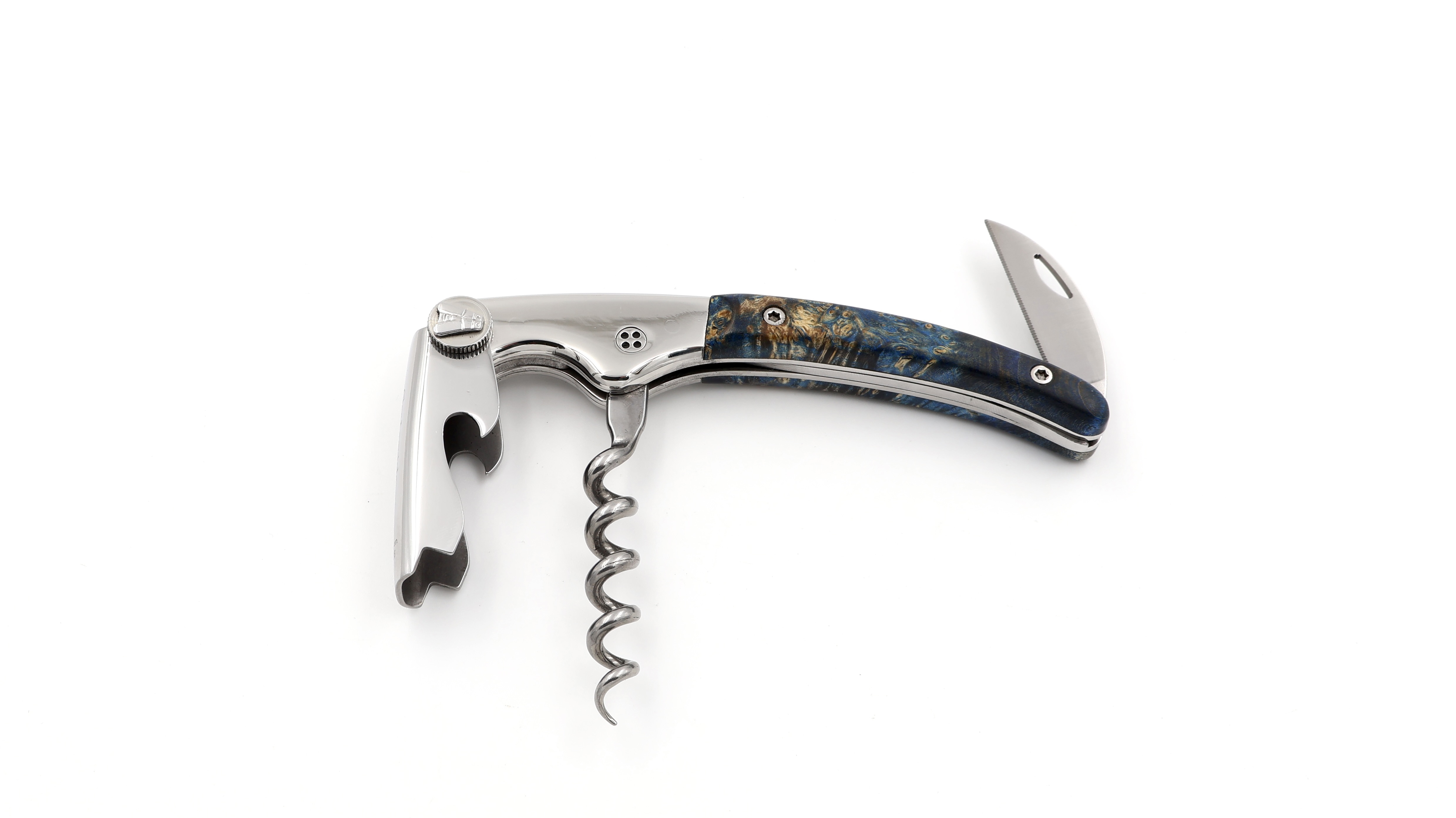 Claude DOZORME CLOS Laguiole sommelier knife maple burlwood