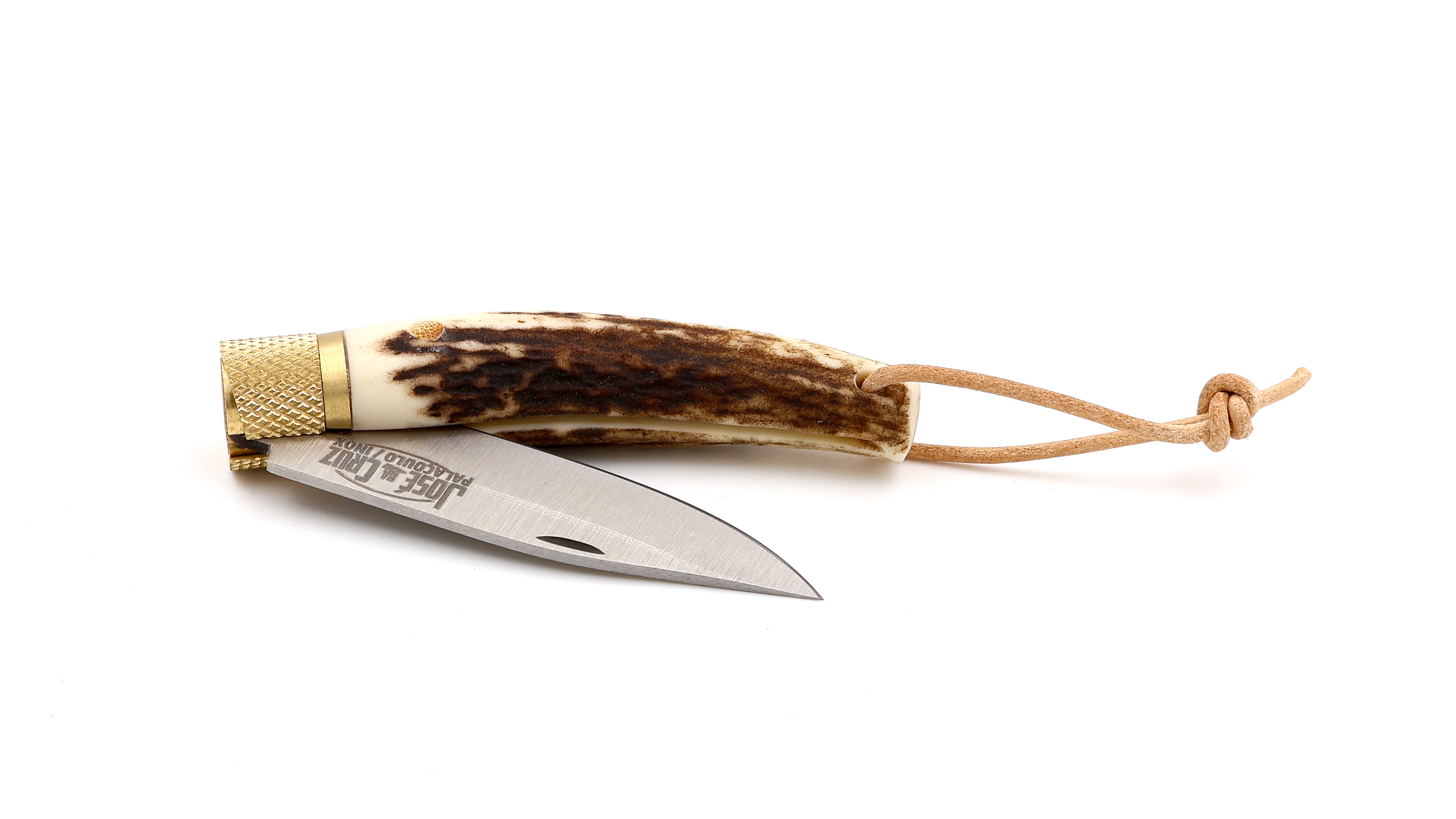 JOSÉ DA CRUZ Taschenmesser Merendeira 6,5 cm Hirschhorn