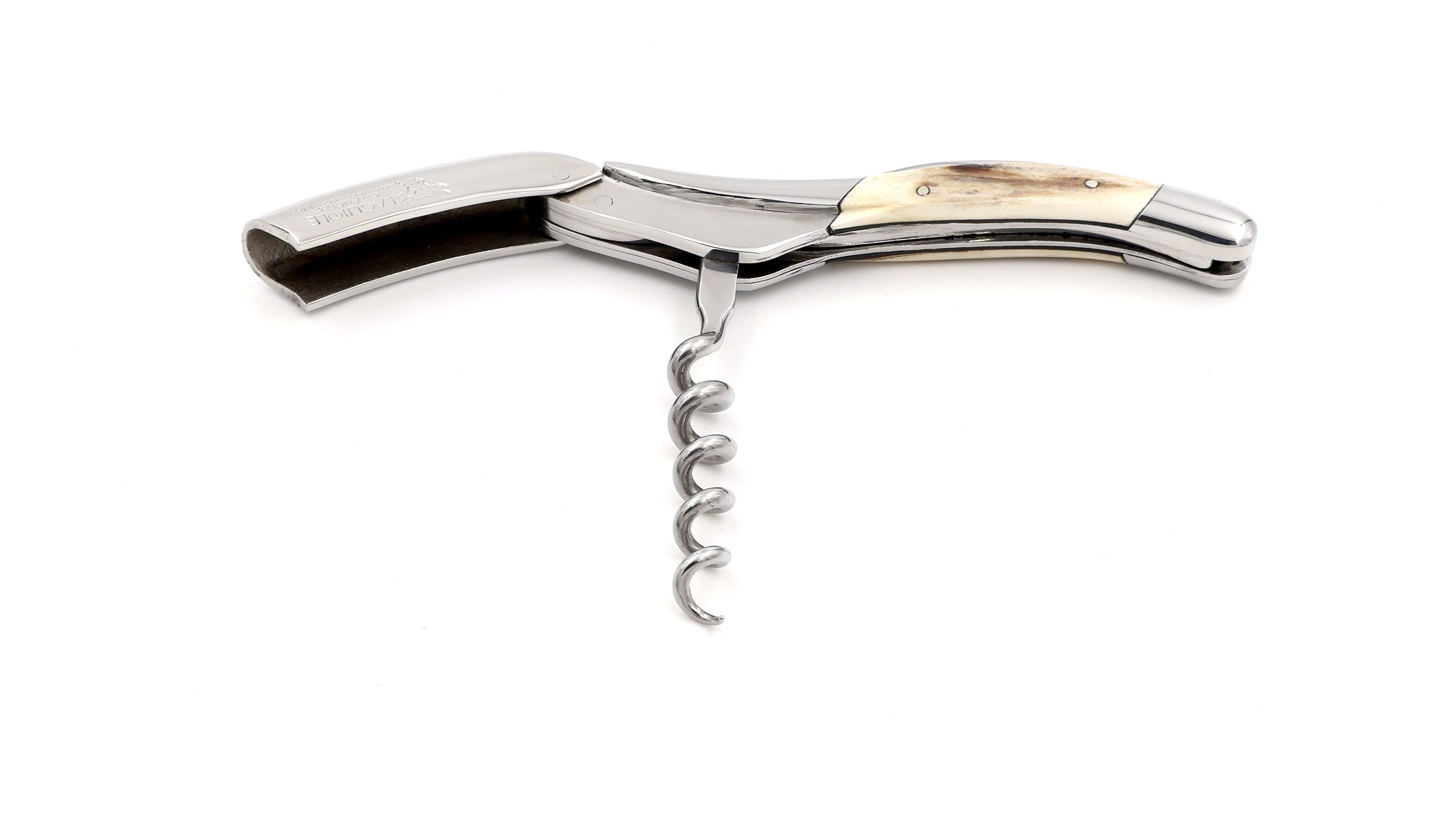 Laguiole en Aubrac Sommeliermesser Mammutelfenbein Kruste  Laguiole en Aubrac Sommeliermesser Mammutelfenbein Kruste