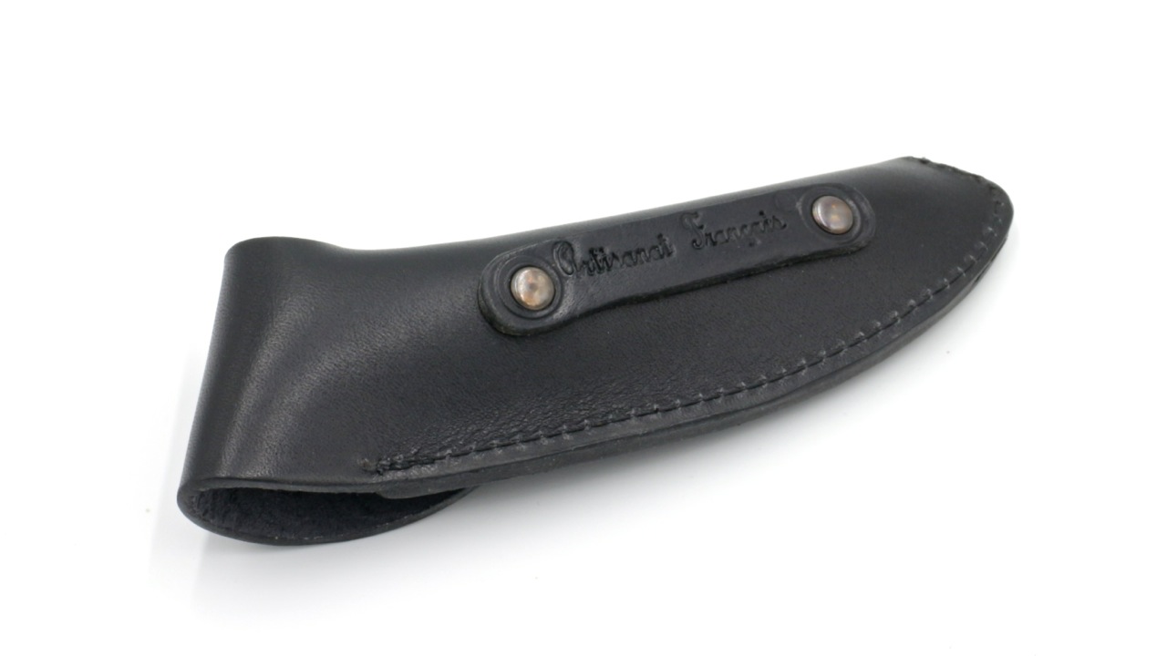 Thiers-Etui-Sabot AU SABOT Leder Gürteletui Thiers 12 cm schwarz