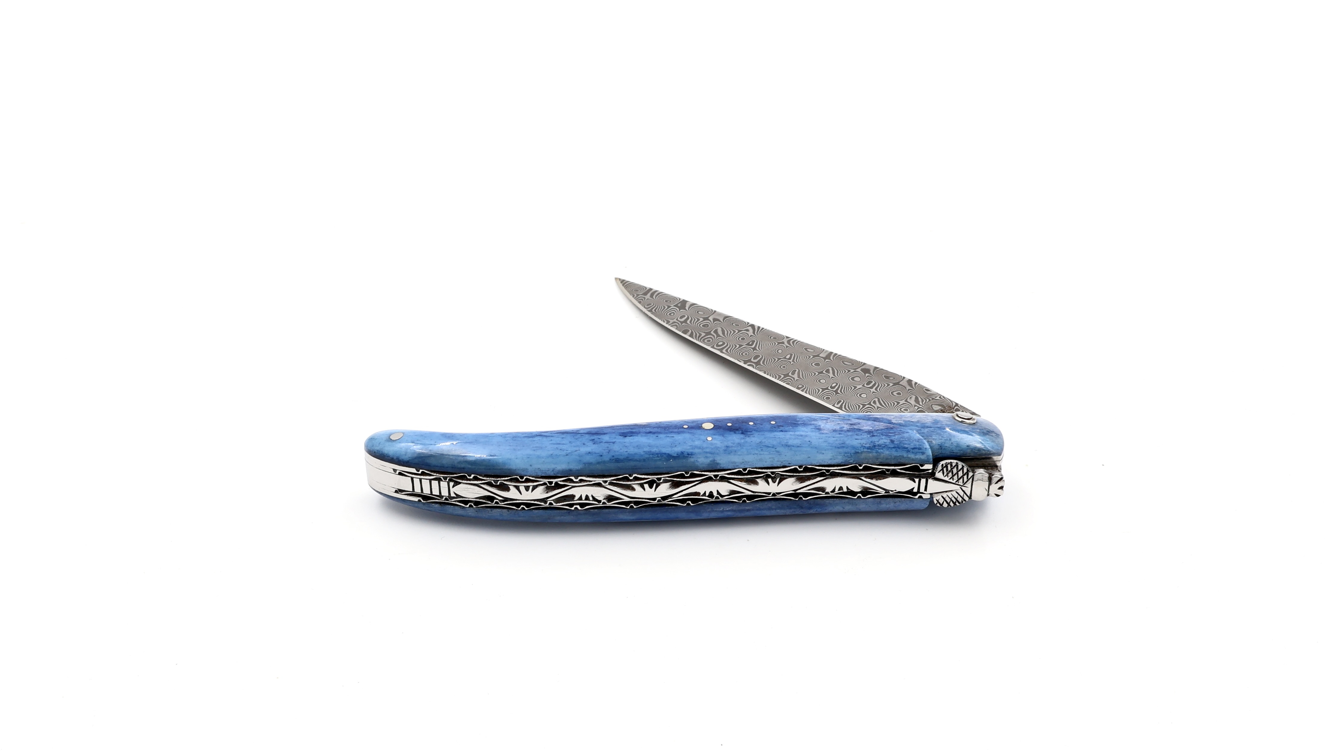 Laguiole en Aubrac  DSC®  Rosendamast Kamelknochen massiv Doppelplatine 12 cm   Laguiole en Aubrac  DSC®  Rosendamast Kamelknochen massiv Doppelplatine 12 cm