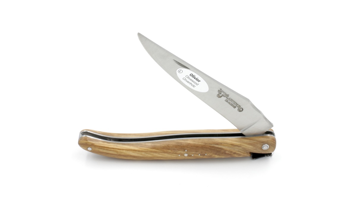 Laguiole en Aubrac Elegance Olive wood full handle 12 cm