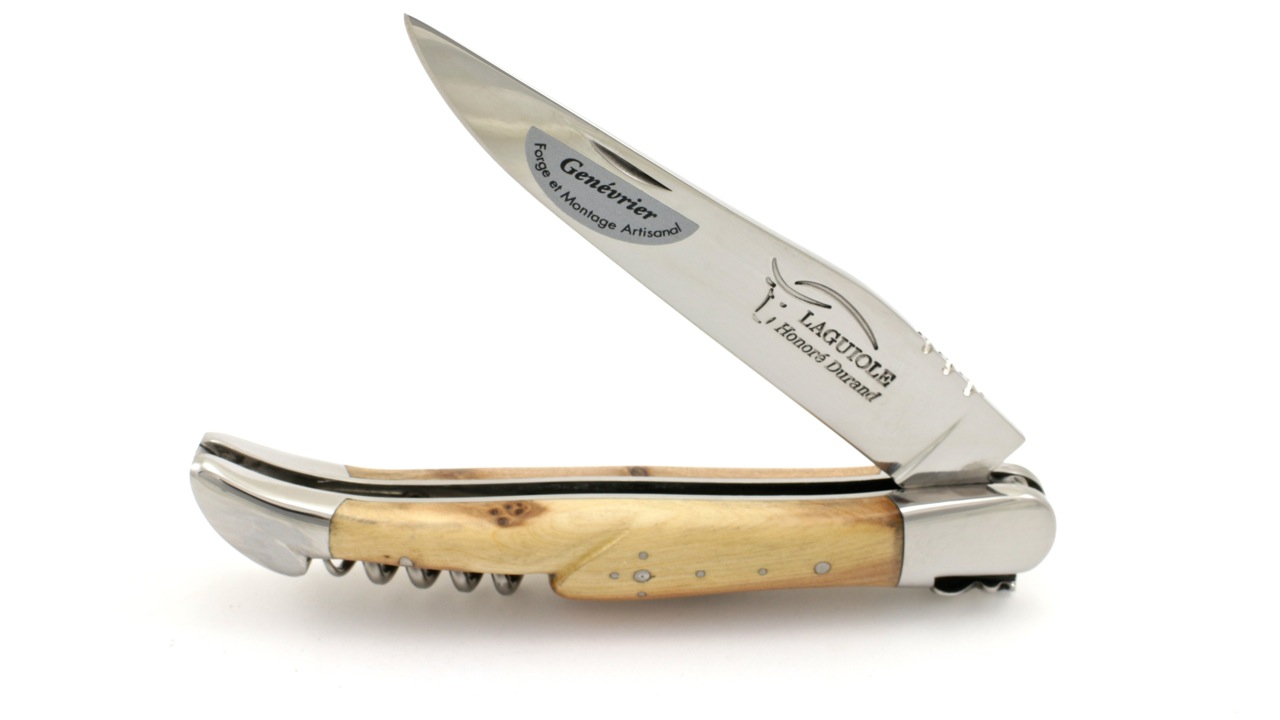 Durand-poliert-Korkenzieher-4 Honoré Durand Laguiole Prestige Wacholder poliert Korkenzieher 12 cm