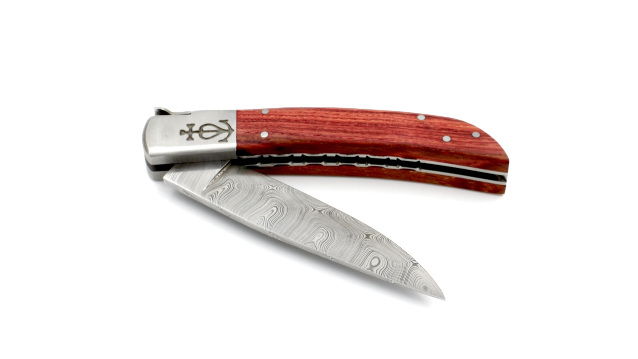 IMG_3044 Le Camarguais Rosenholz guillochiert Damast 12 cm