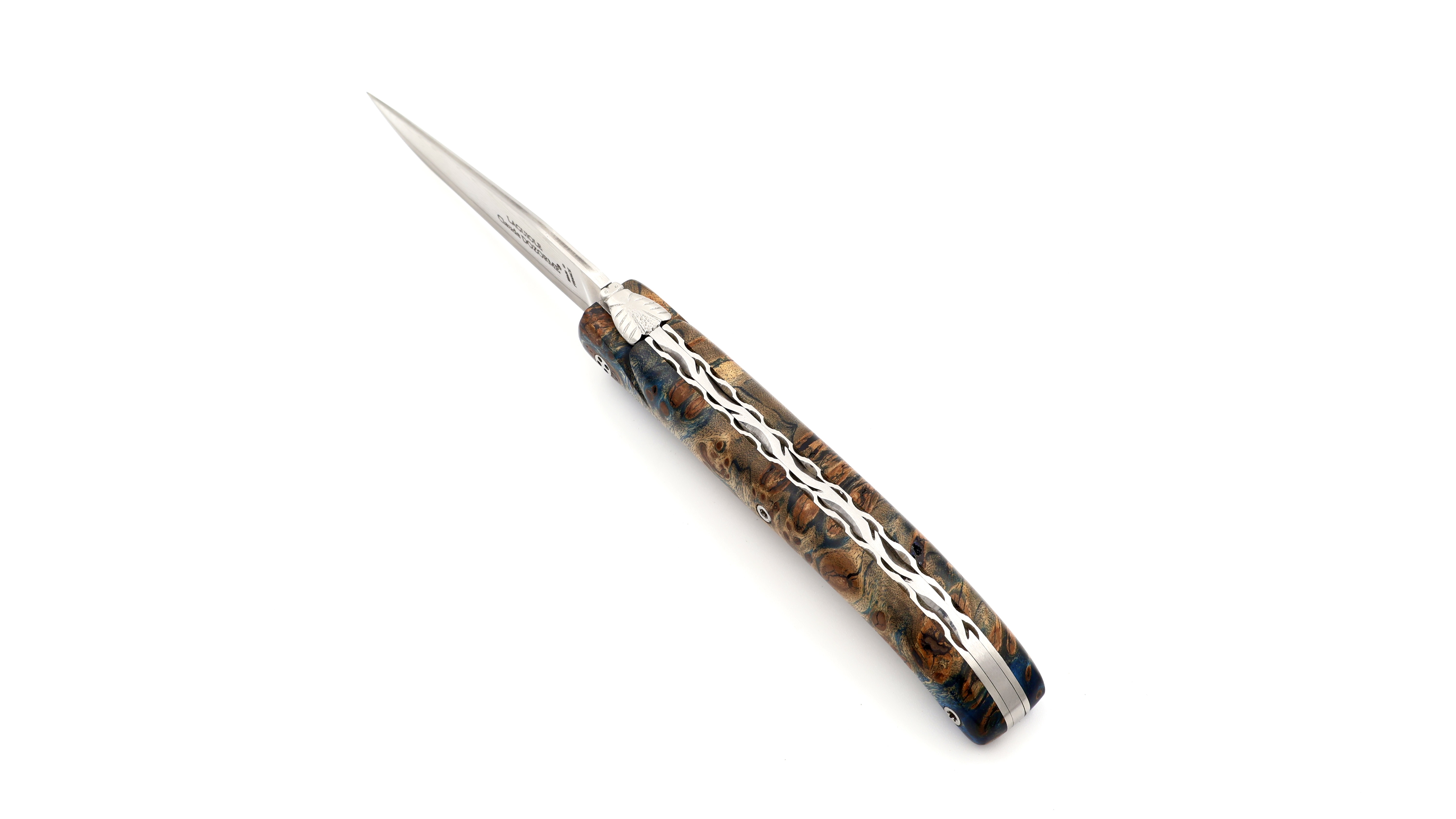 Claude DOZORME Laguiole Messer L'Atelier Ahornwurzel 12 cm VG10 Damastklinge  