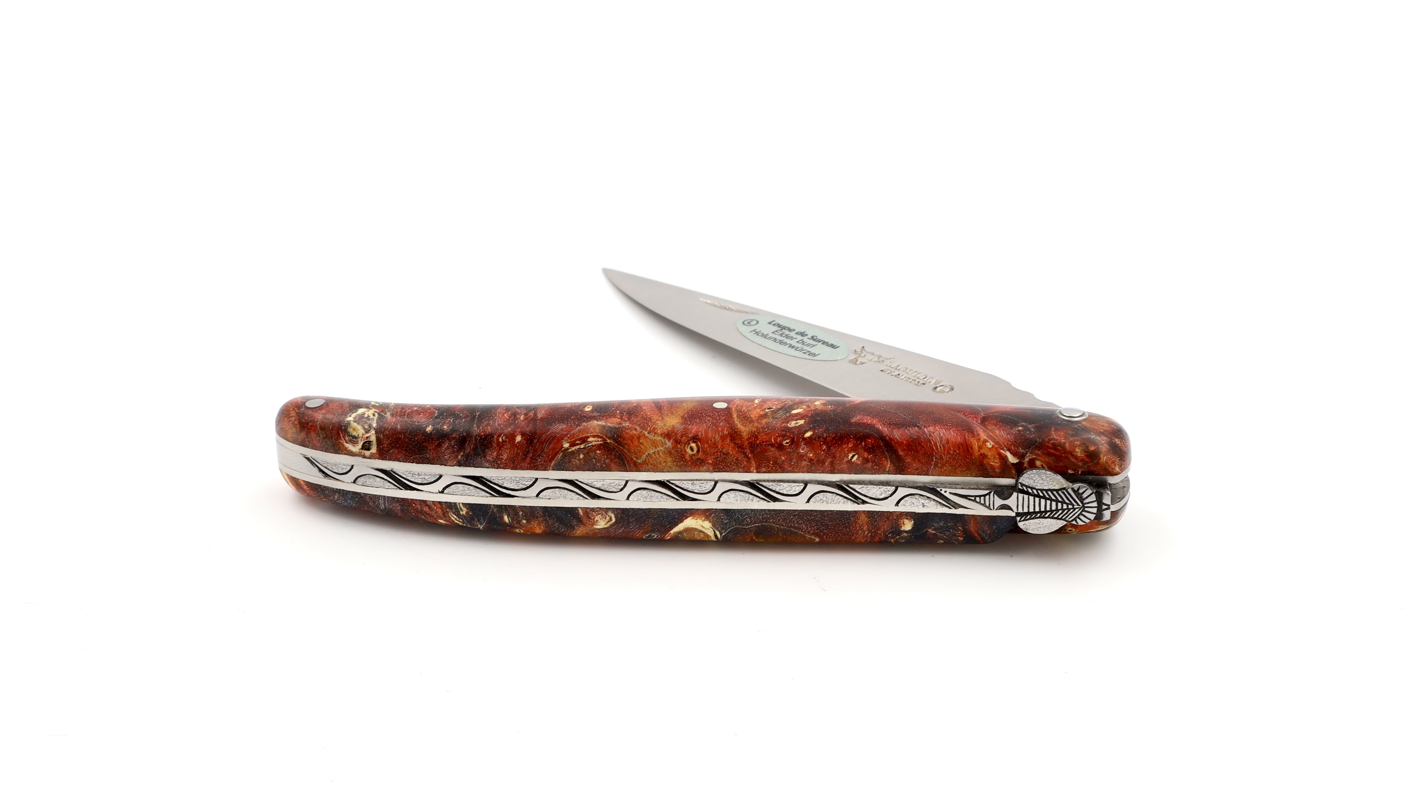 Laguiole en Aubrac Meisterstück Holunder Wurzelholz 12 cm  