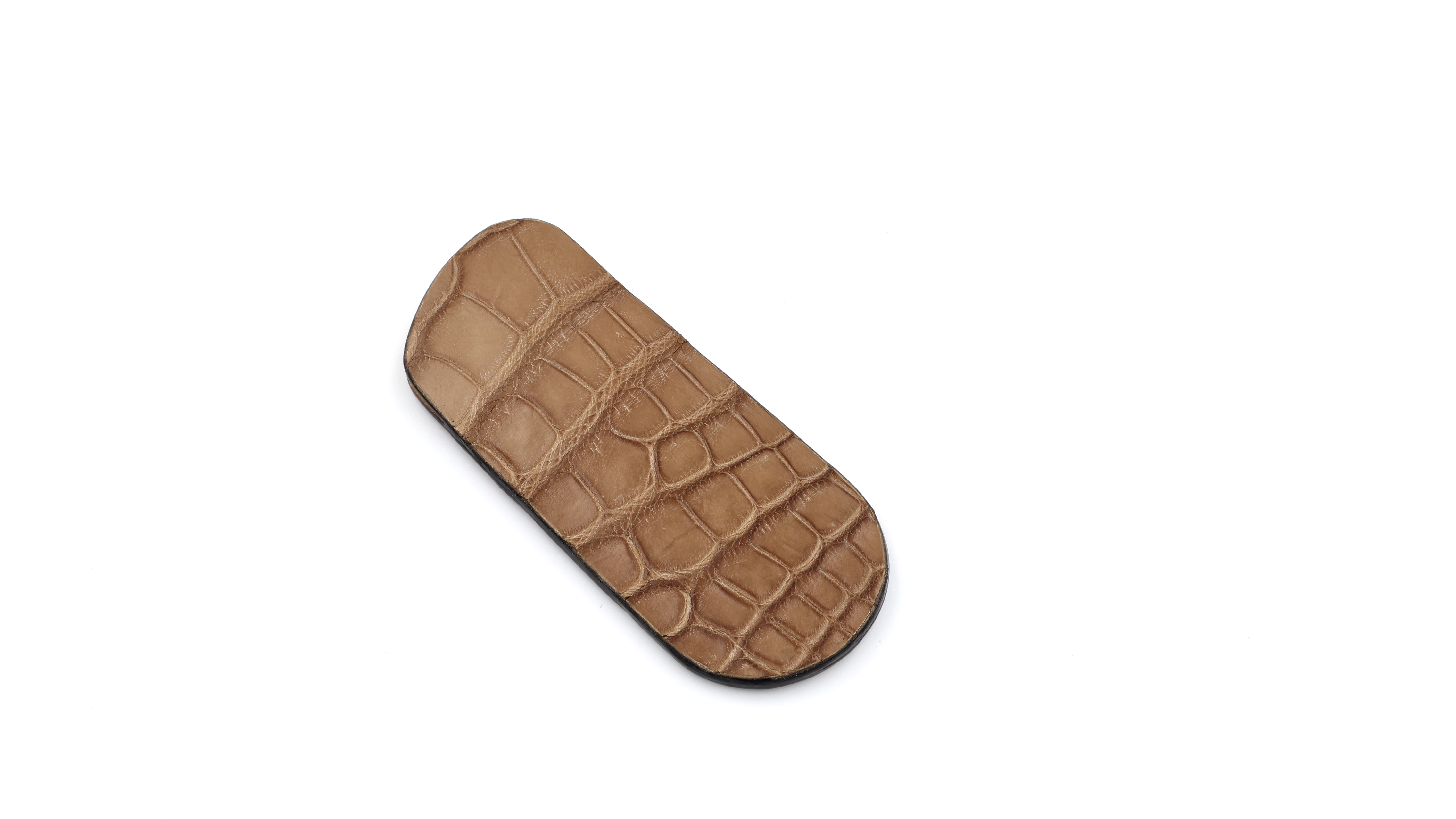 Atelier N°7 Stecketui Straussenbein Leder camel farben 14 cm    