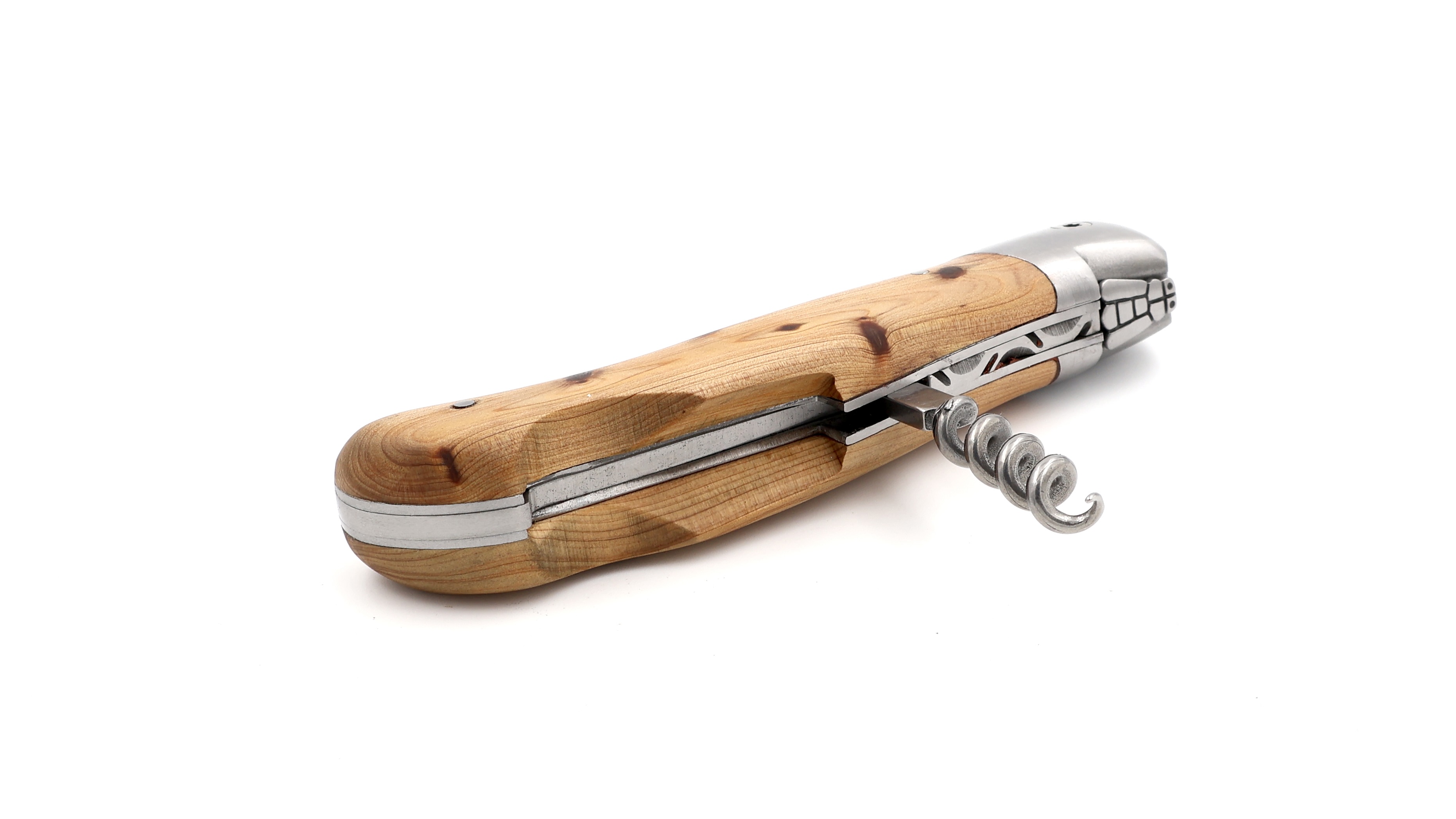 ARBALETE G. David Laguiole hunting knife NATURE with corkscrew juniper