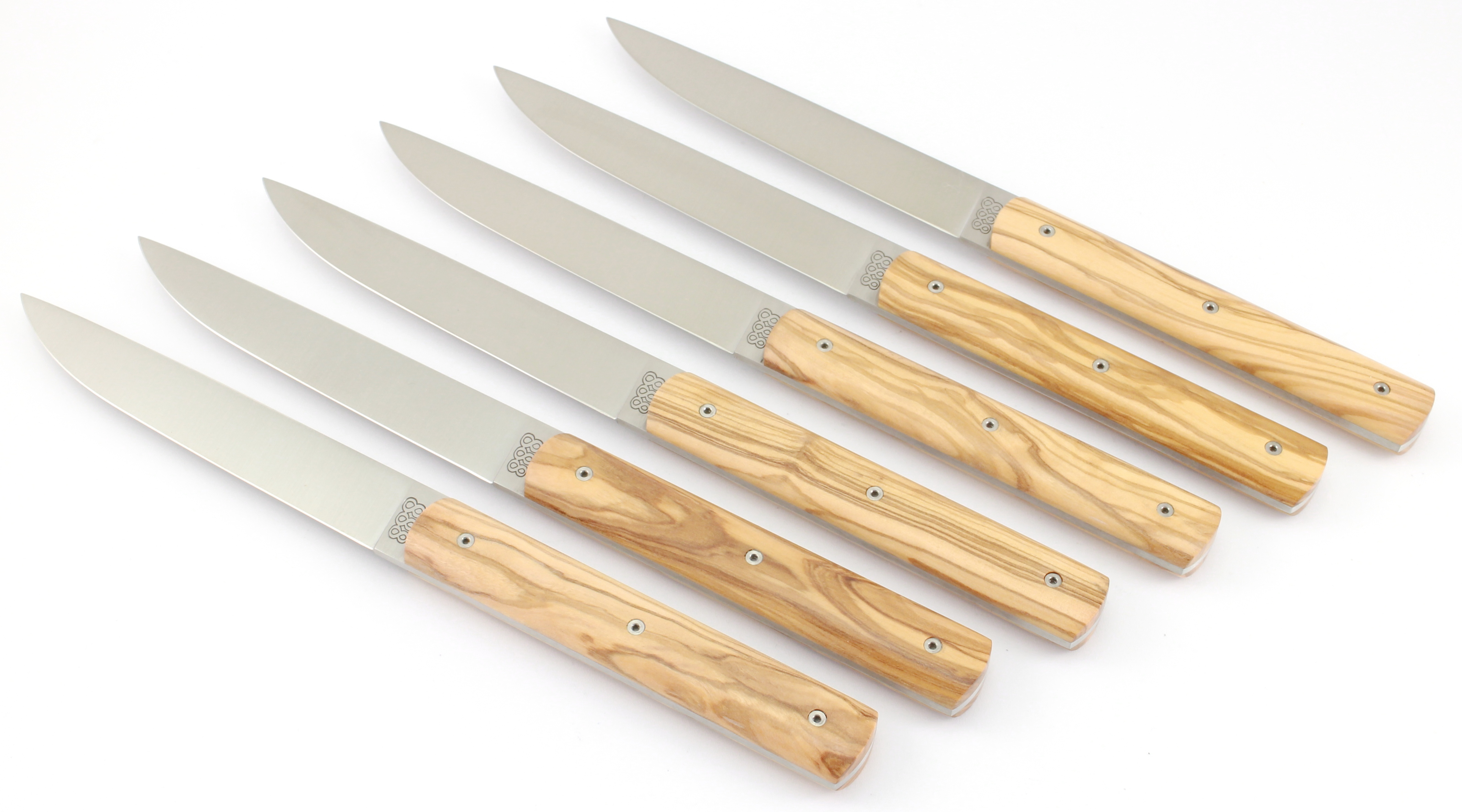 PERCEVAL 888 Steakmesser Set 2-tlg. oder 6-tlg. Olive