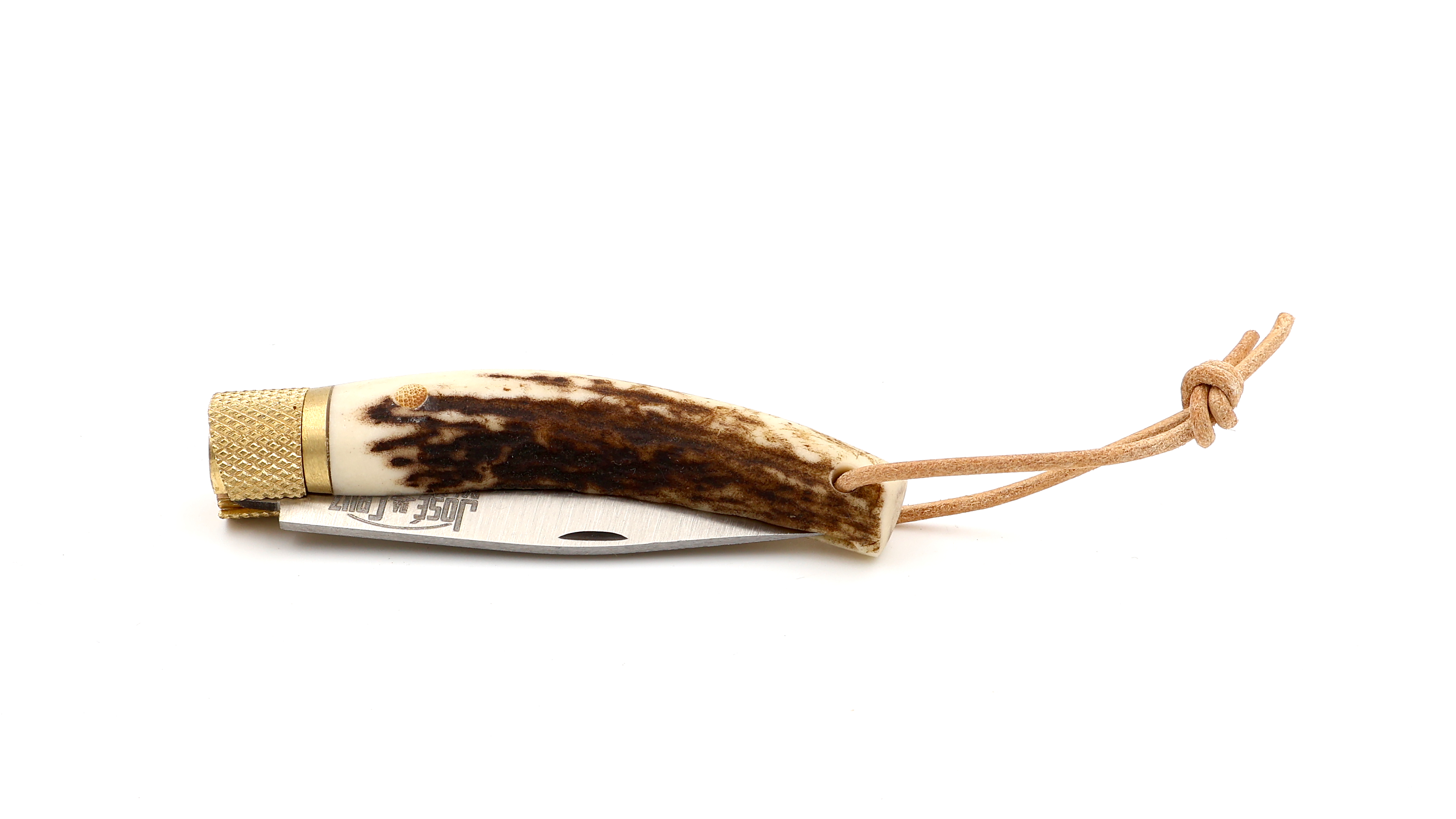 JOSÉ DA CRUZ Taschenmesser Merendeira 6,5 cm Hirschhorn