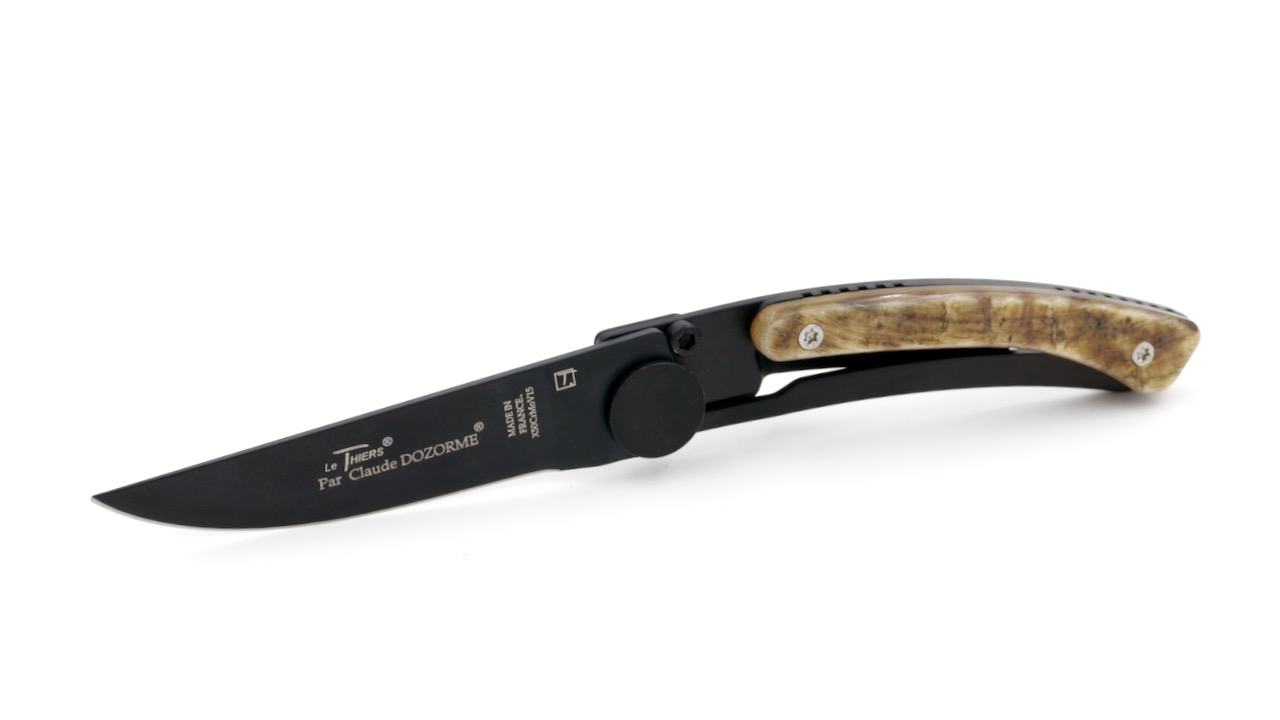 1-90-142-37N-E01-4 Claude DOZORME Thiers Liner Black blade Widderhorn