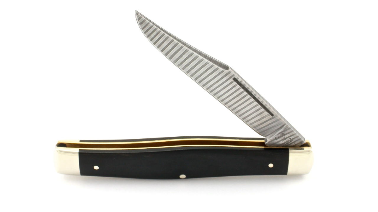 Robert Klaas Bertram Stockman knife ebony damascus blade