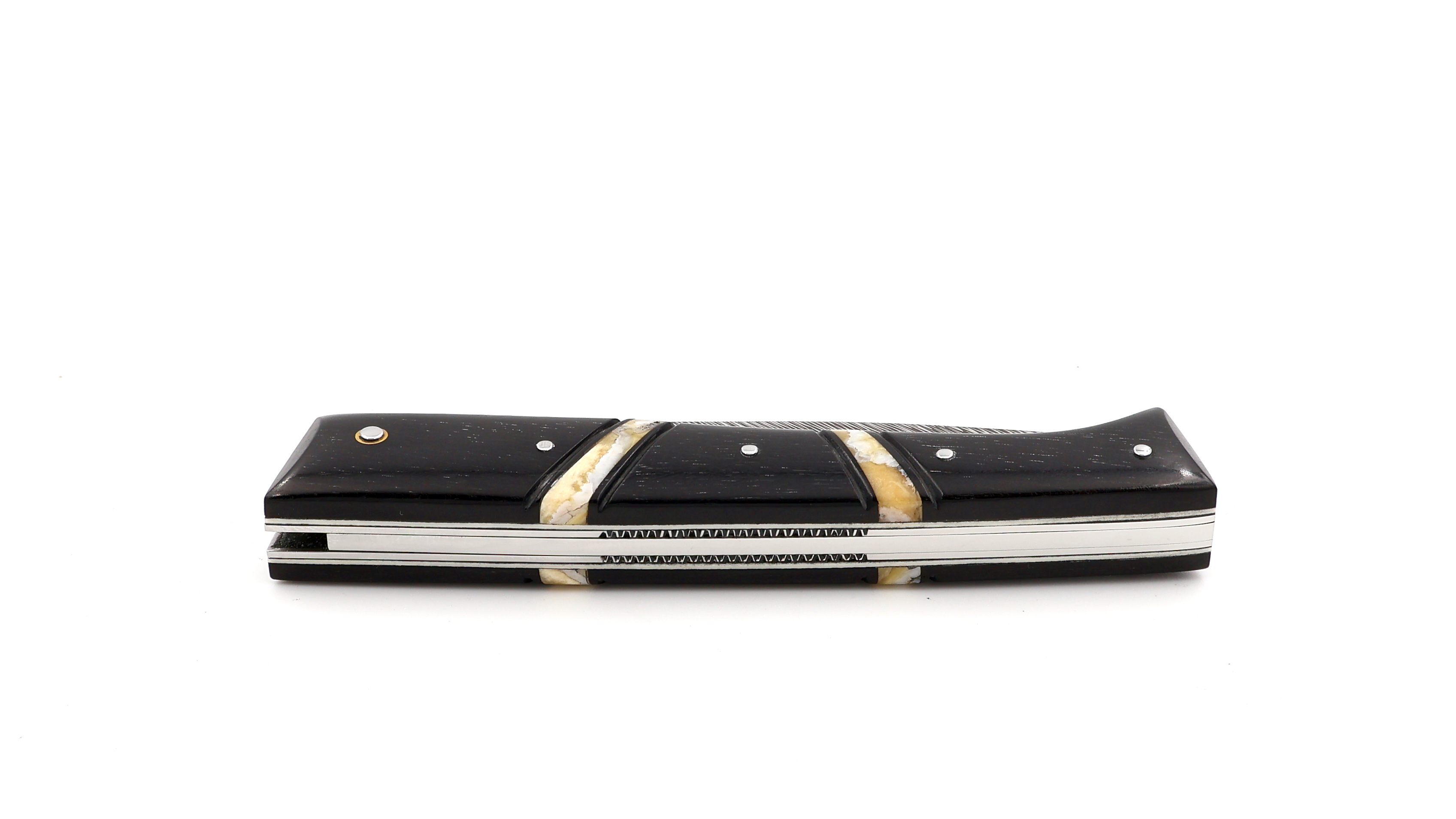 Fontenille Pataud LE LOMBARD CUSTOM Ebenholz Fafnir-Damast