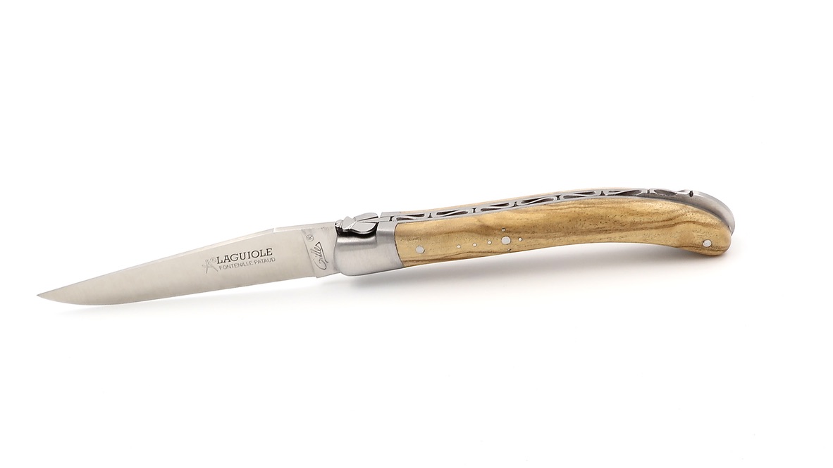Fontenille Pataud Laguiole Le POCKET olive wood 10,5 cm